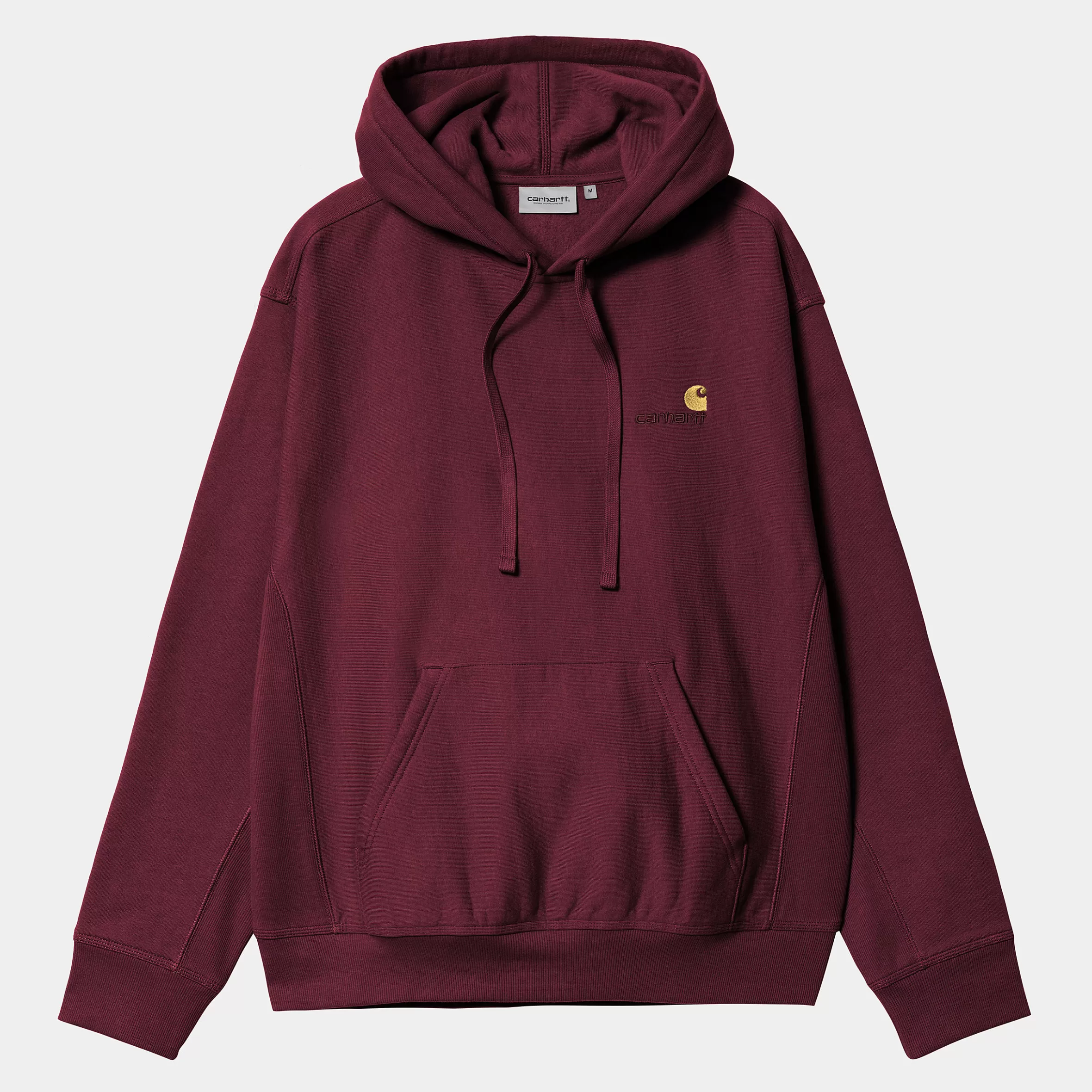 Sweats | Carhartt WIP Hooded American Script Sweatshirt Malbec