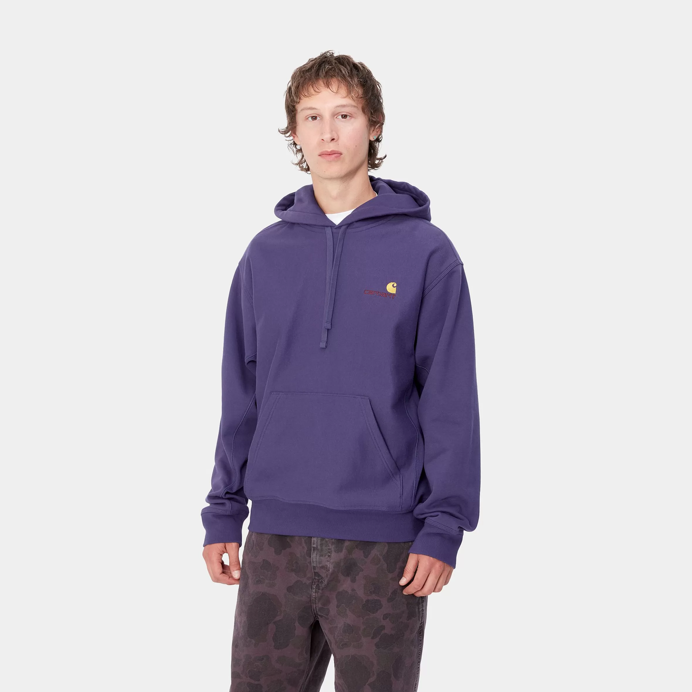 Sweats | Carhartt WIP Hooded American Script Sweatshirt Aura