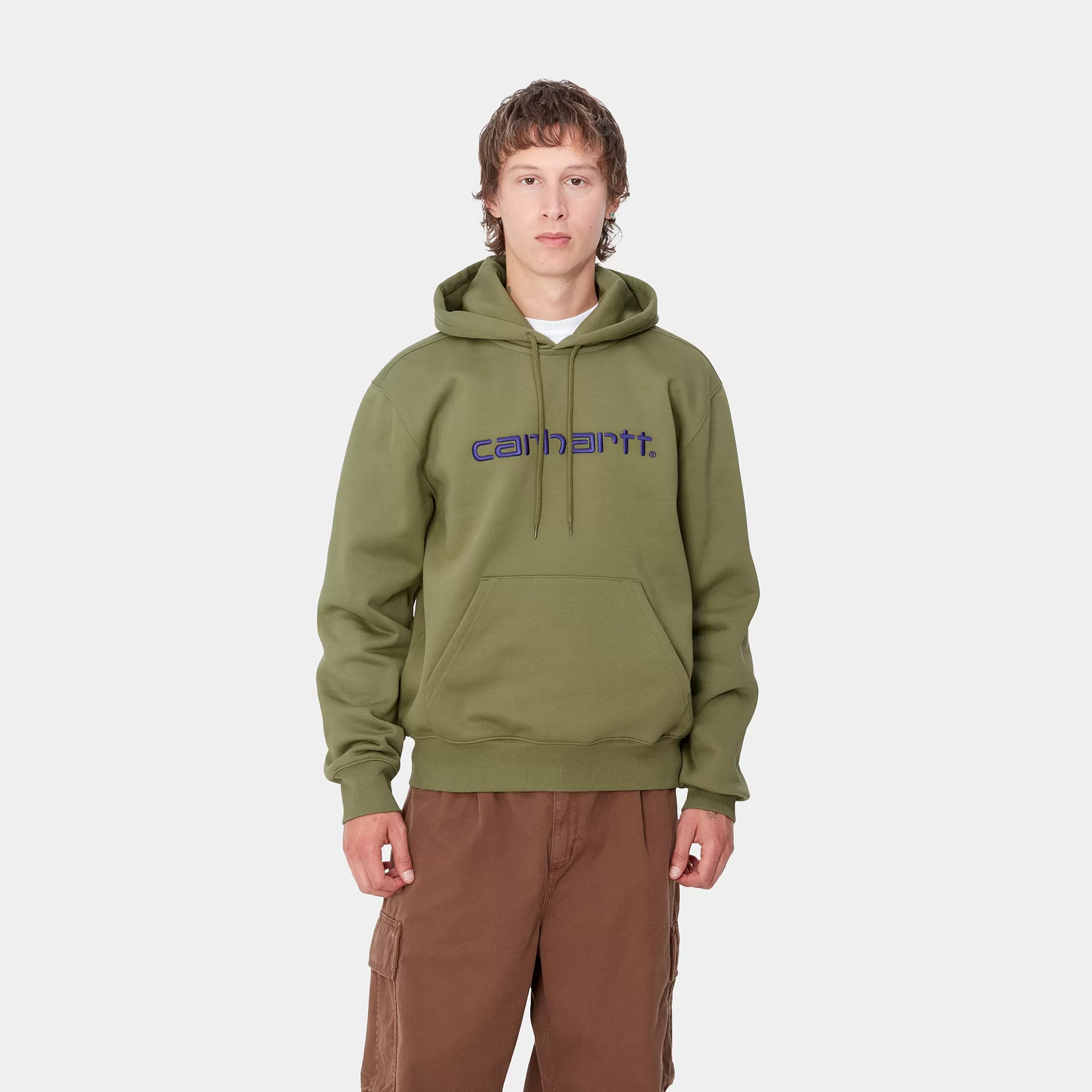 Sweats | Carhartt WIP Hooded Carhartt Sweatshirt Capulet / Aura