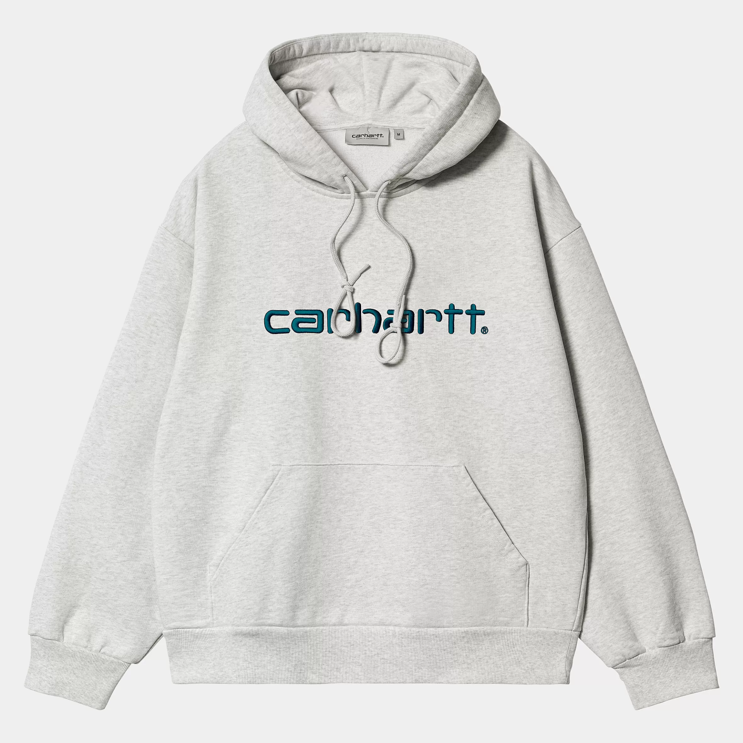 Sweats | Carhartt WIP Hooded Carhartt Sweatshirt Ash Heather / Duck Blue