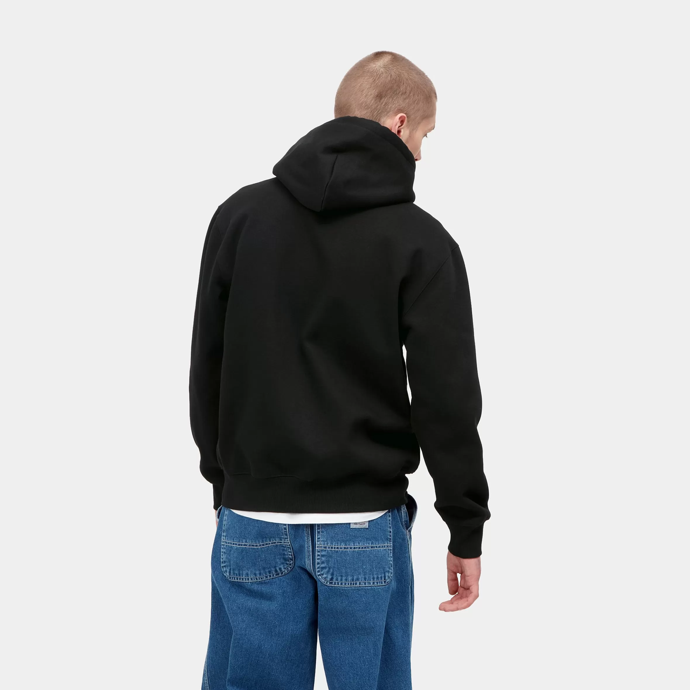 Sweats | Carhartt WIP Hooded Carhartt Sweatshirt Black / Black