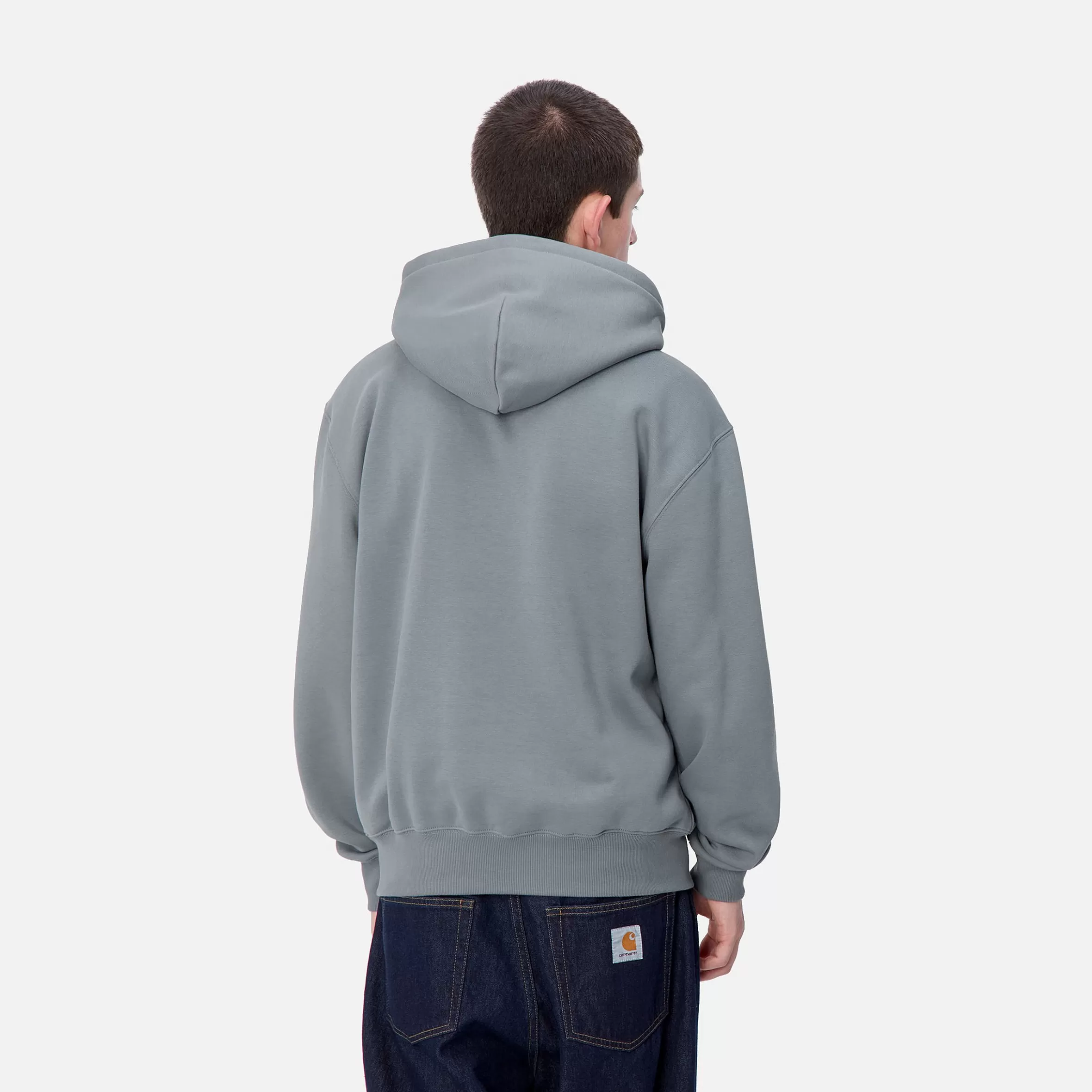 Sweats | Carhartt WIP Hooded Carhartt Sweatshirt Dove Grey / Wax