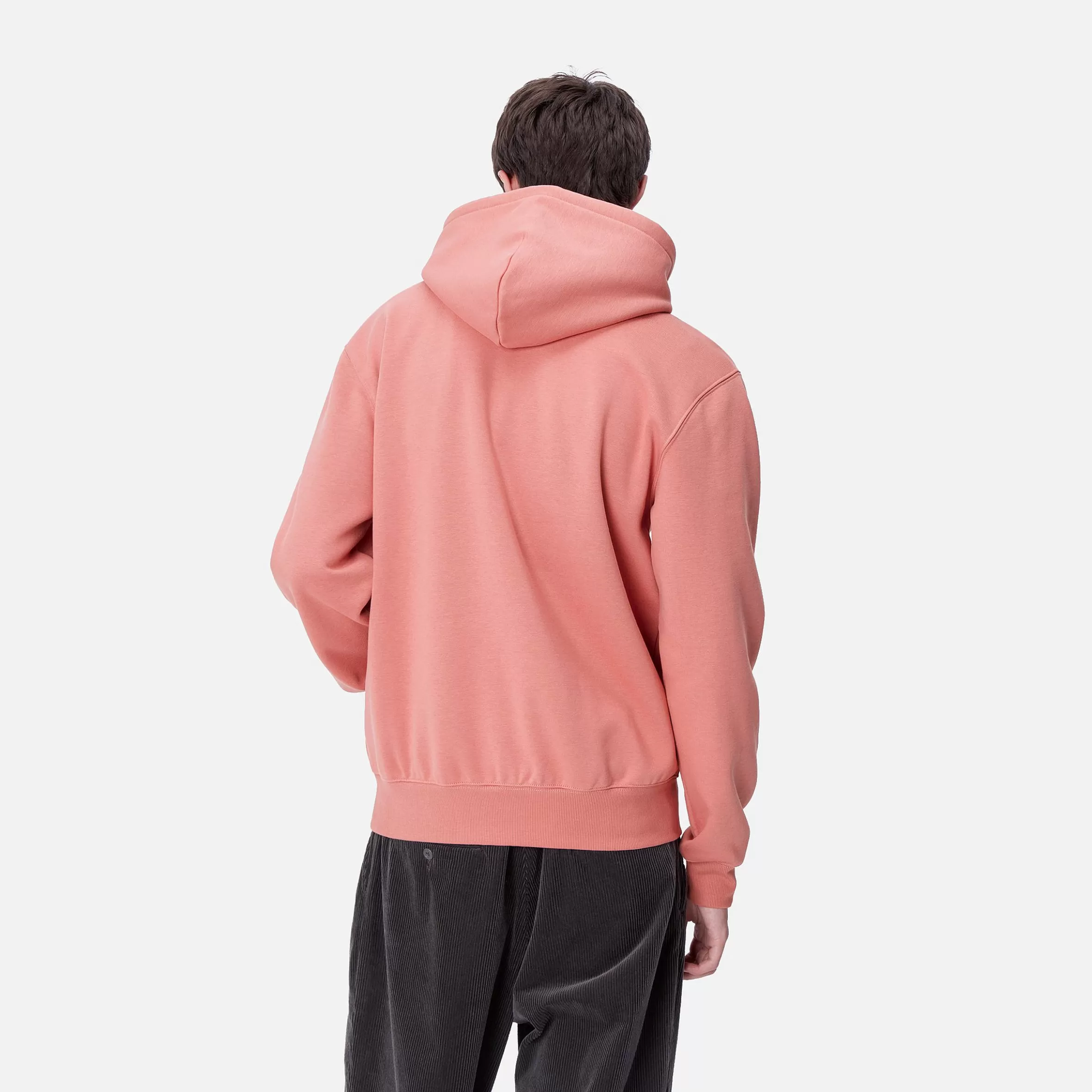 Sweats | Carhartt WIP Hooded Carhartt Sweatshirt Dusty Rose / Sycamore Tree