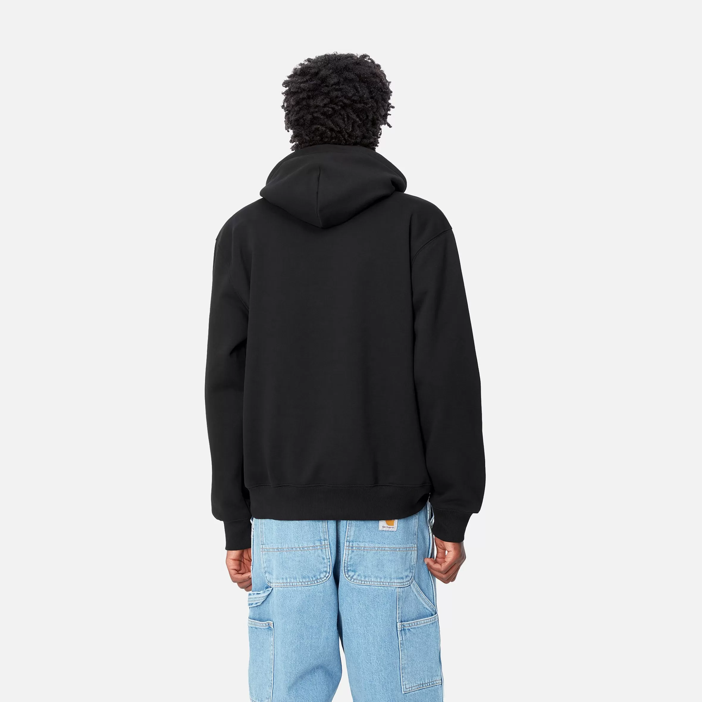 Sweats | Carhartt WIP Hooded Carhartt Sweatshirt Black / White