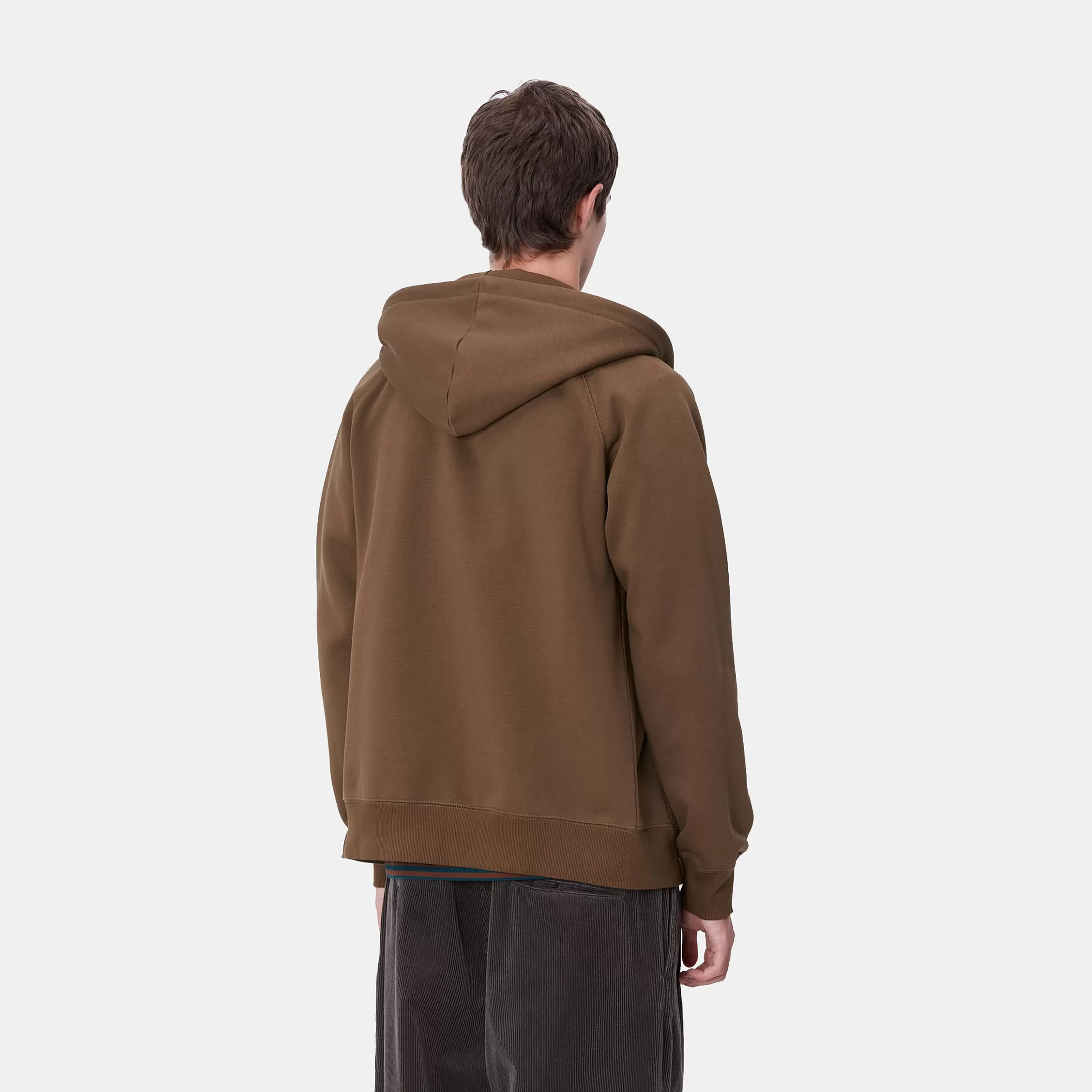 Sweats | Carhartt WIP Hooded Chase Jacket Chocolate / Gold