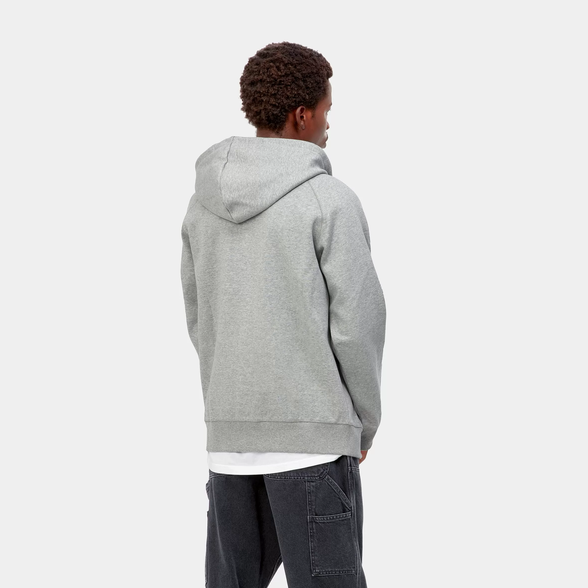 Sweats | Carhartt WIP Hooded Chase Jacket Grey Heather / Gold