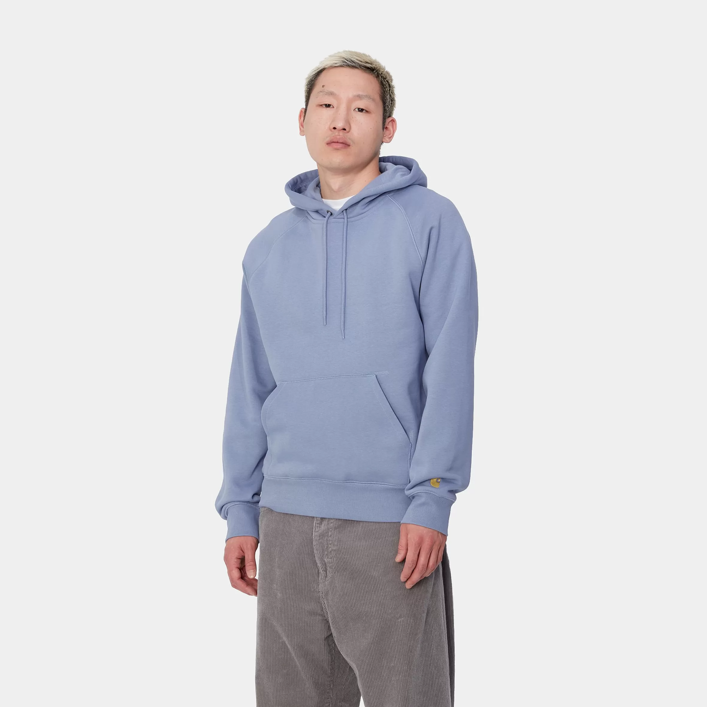 Sweats | Carhartt WIP Hooded Chase Sweatshirt Charm Blue / Gold