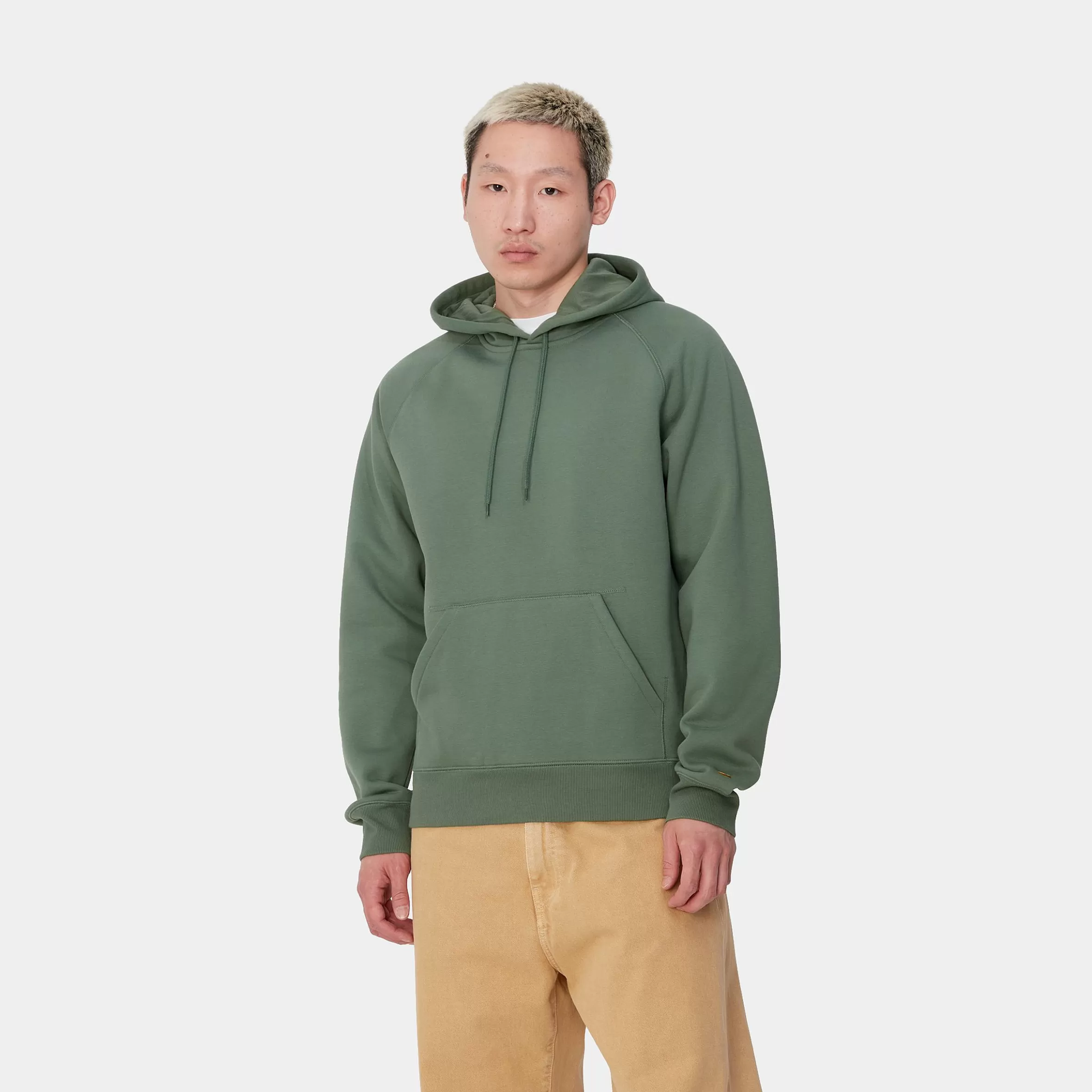 Sweats | Carhartt WIP Hooded Chase Sweatshirt Duck Green / Gold