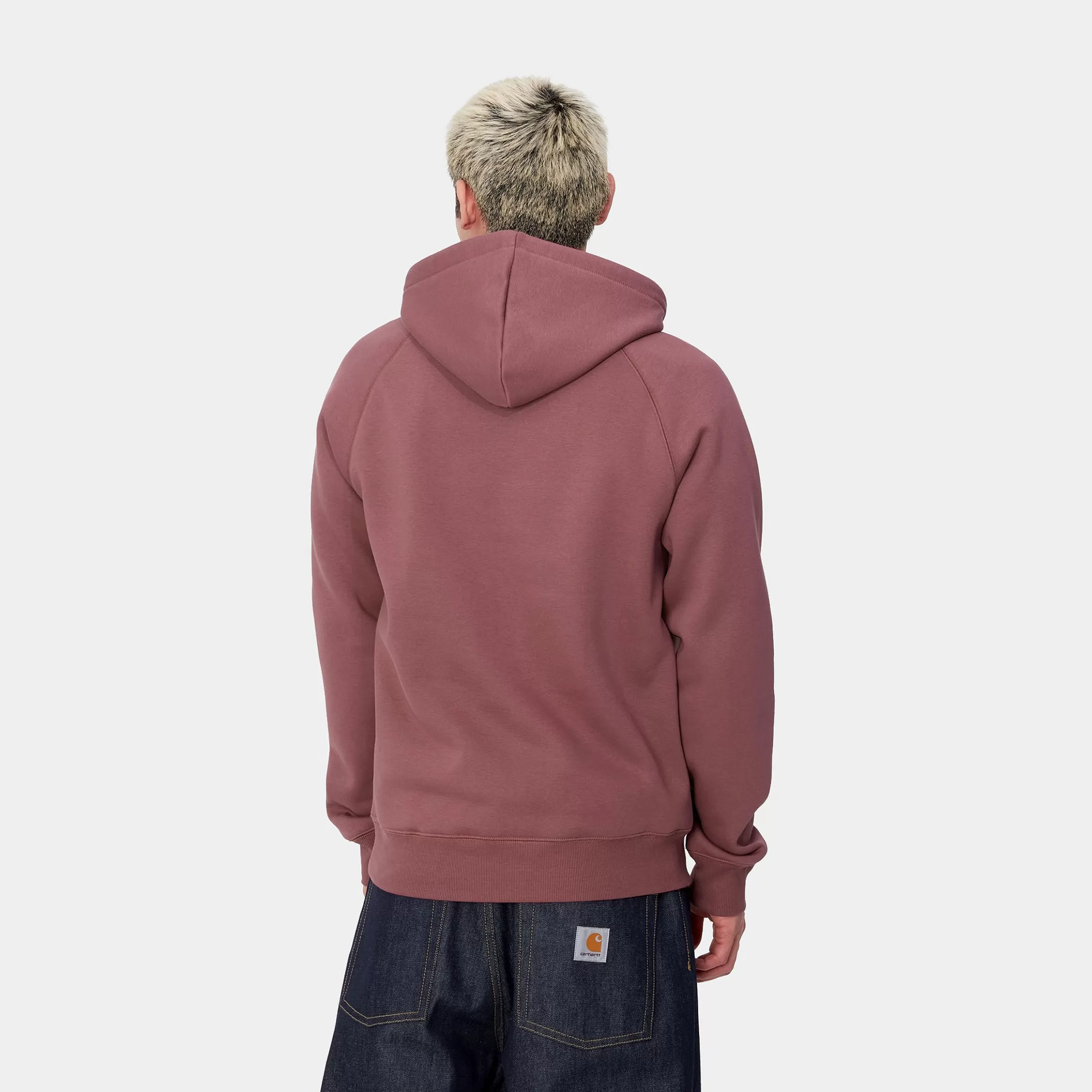 Sweats | Carhartt WIP Hooded Chase Sweatshirt Dusty Fuchsia / Gold