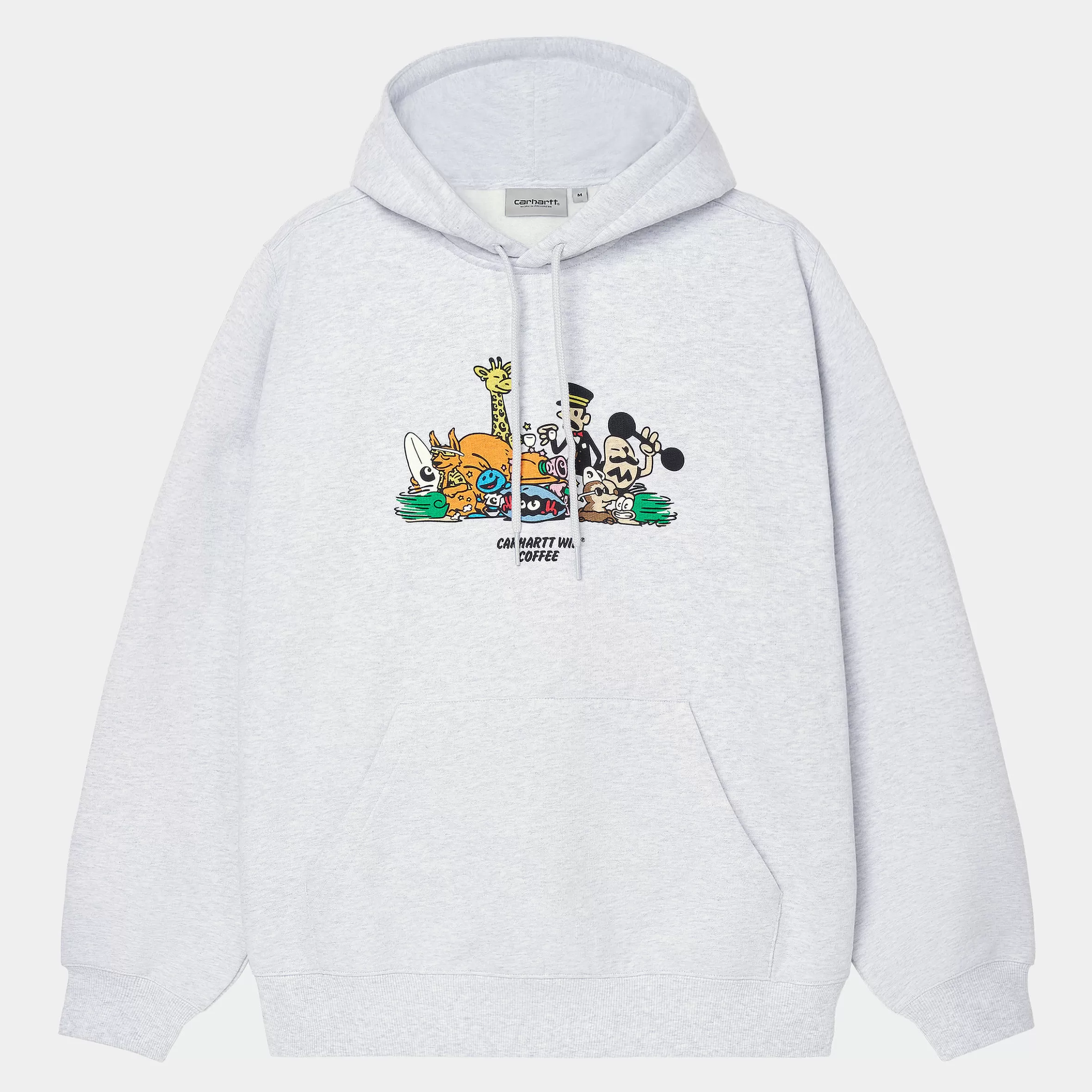 Sweats | Carhartt WIP Hooded Coffee Sweatshirt FW24 Ash Heather