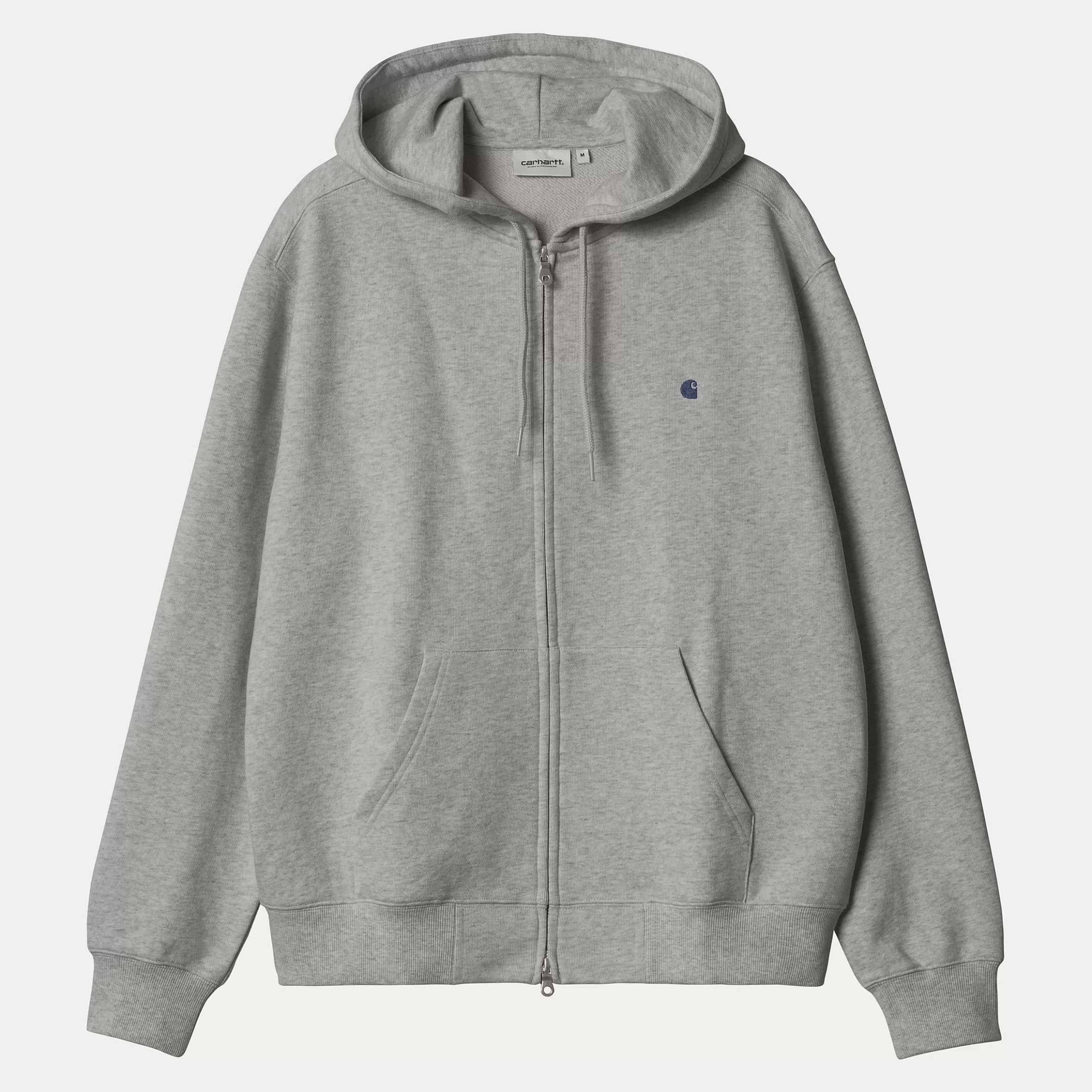 Sweats | Carhartt WIP Hooded Madison Jacket Grey Heather/Dark Navy