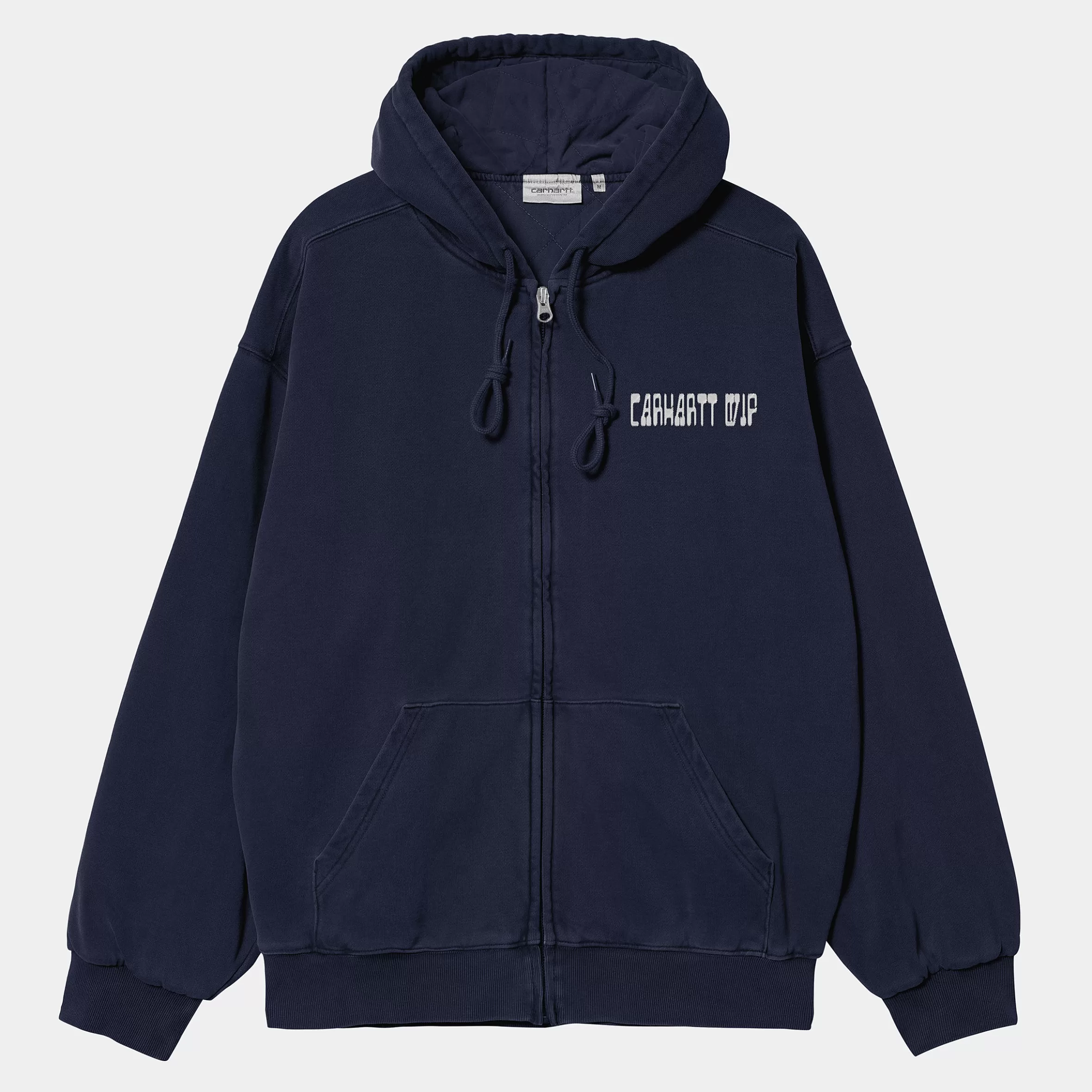 Sweats | Carhartt WIP Hooded Think Tank Sweat Jacket Blue / White