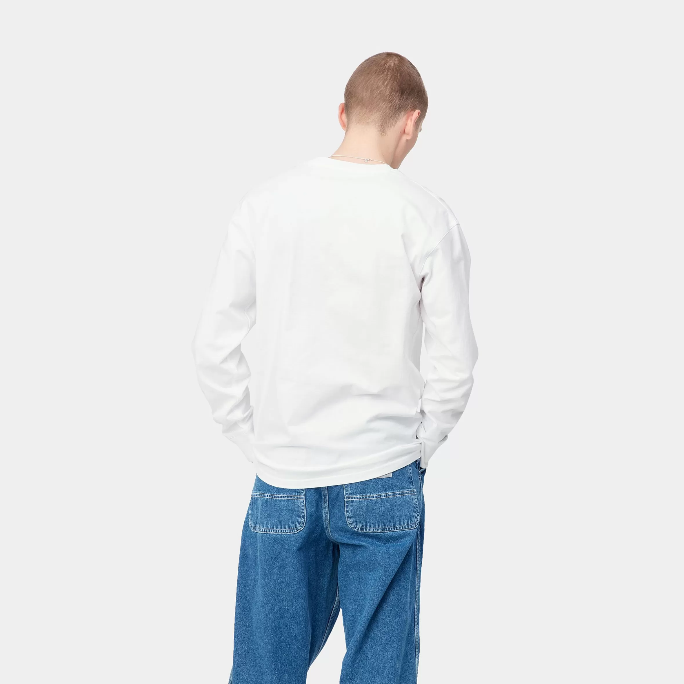 T-Shirts & Polos | Carhartt WIP L/S American Script T-Shirt White