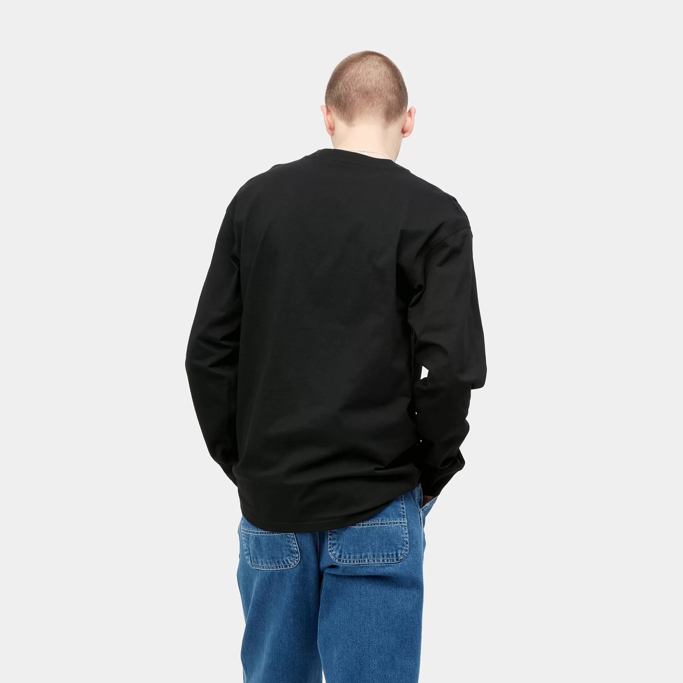 T-Shirts & Polos | Carhartt WIP L/S American Script T-Shirt Black