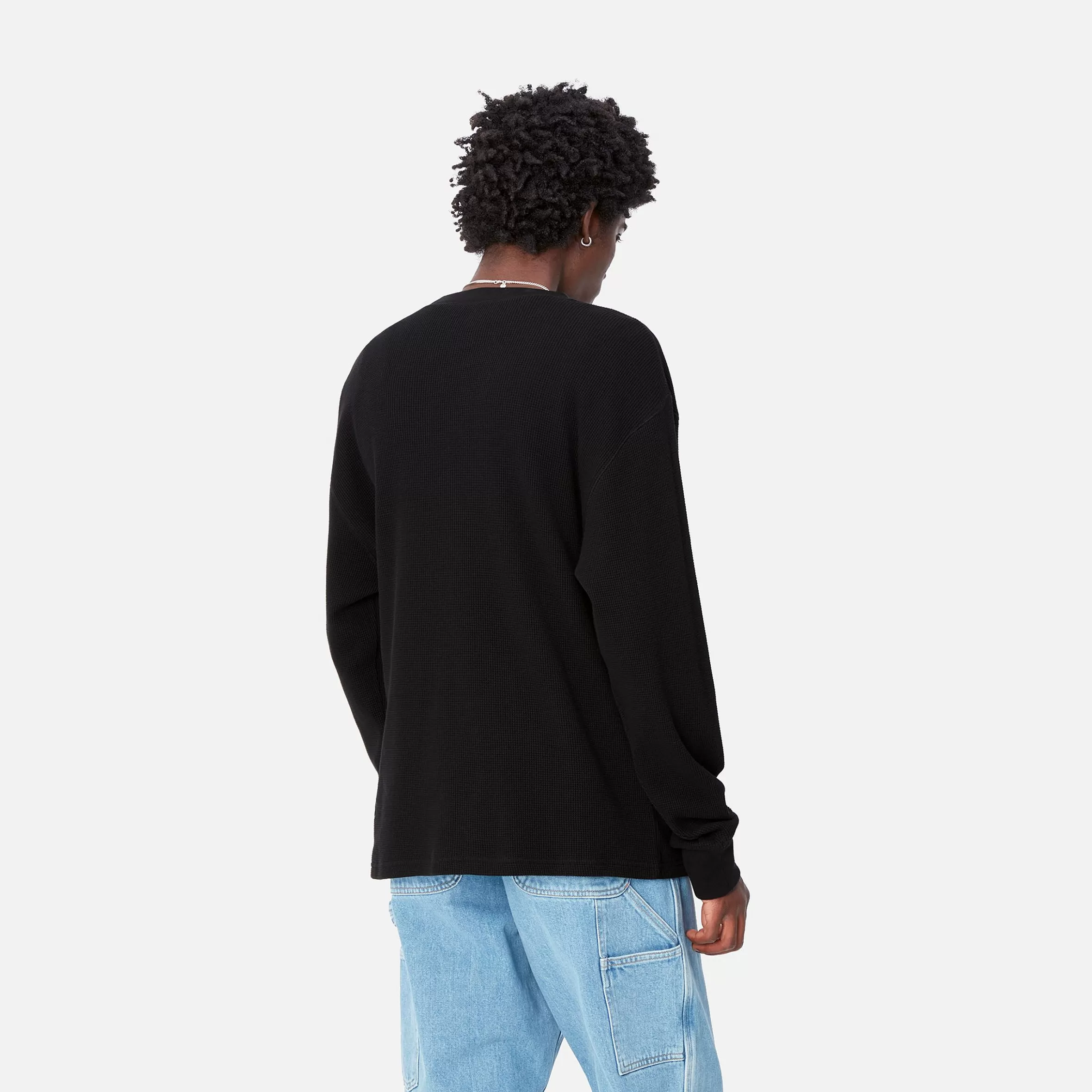 T-Shirts & Polos | Carhartt WIP L/S Basics Script T-Shirt Black / White