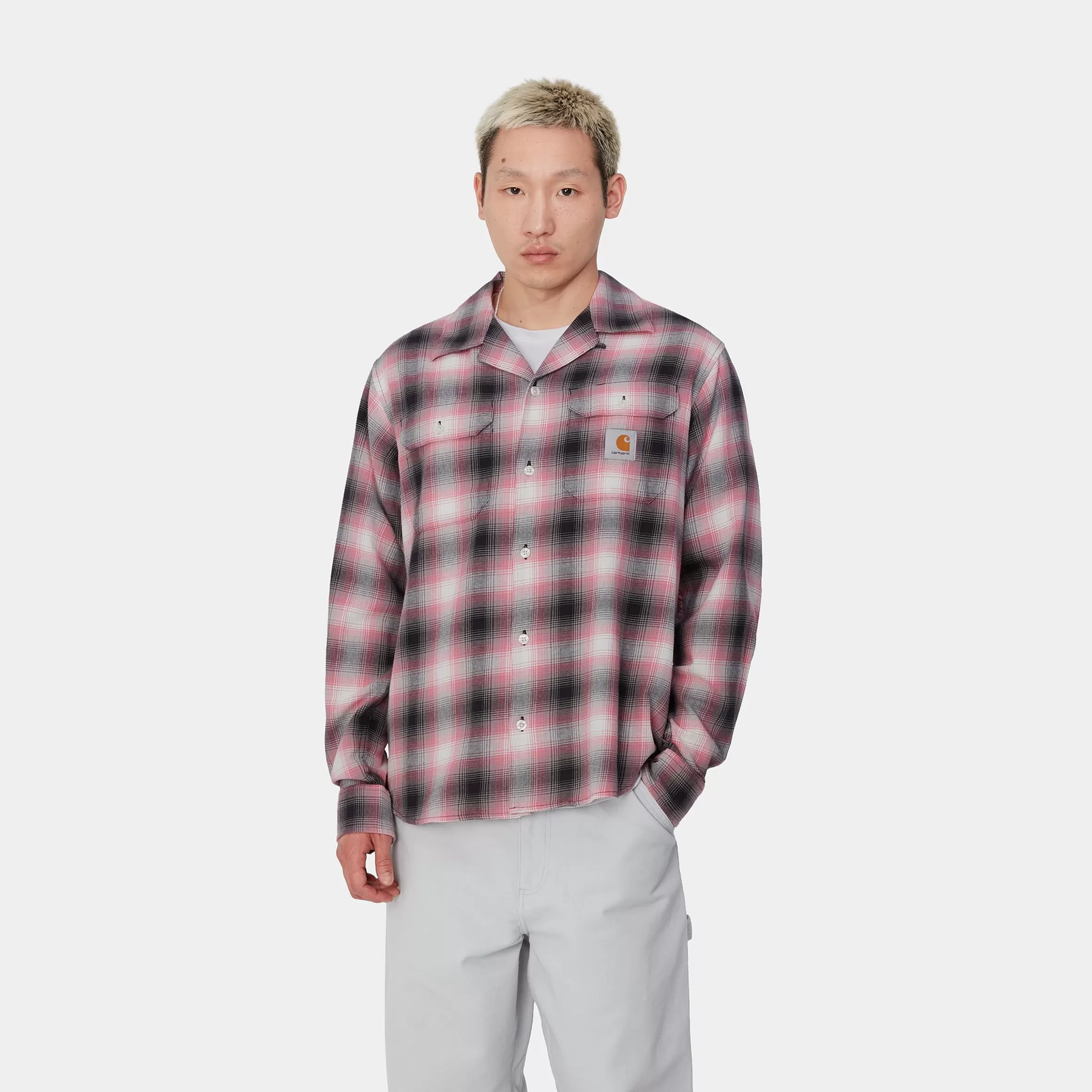 Camisas | Carhartt WIP L/S Blanchard Shirt Blanchard Check, Charm Pink