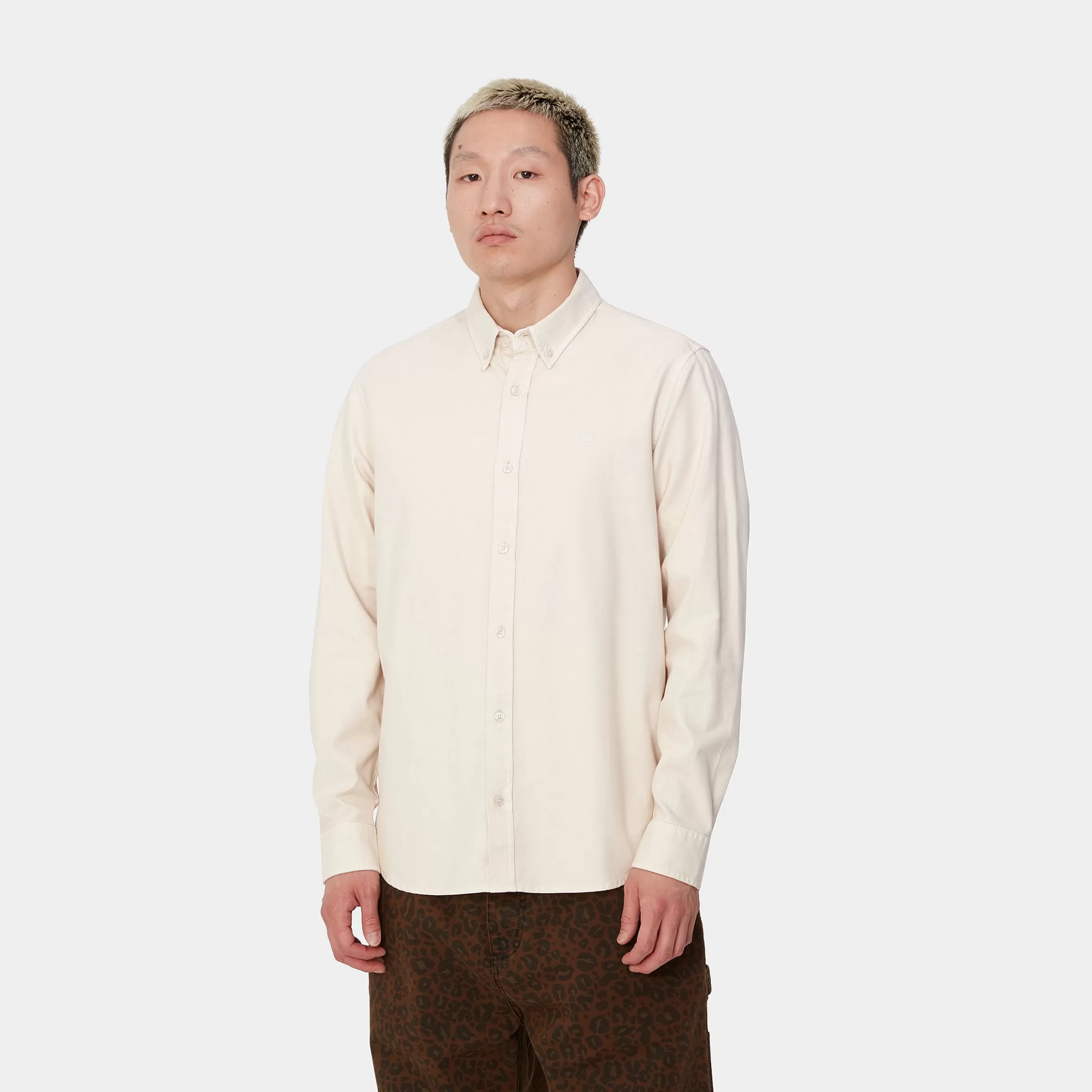 Camisas | Carhartt WIP L/S Bolton Shirt Moonbeam