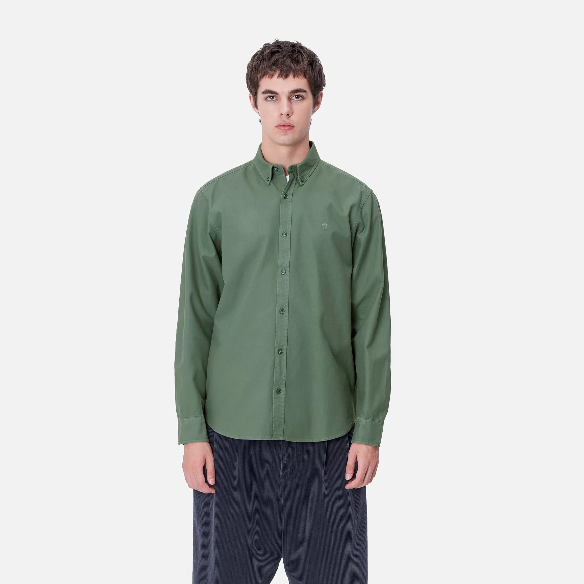 Camisas | Carhartt WIP L/S Bolton Shirt Duck Green