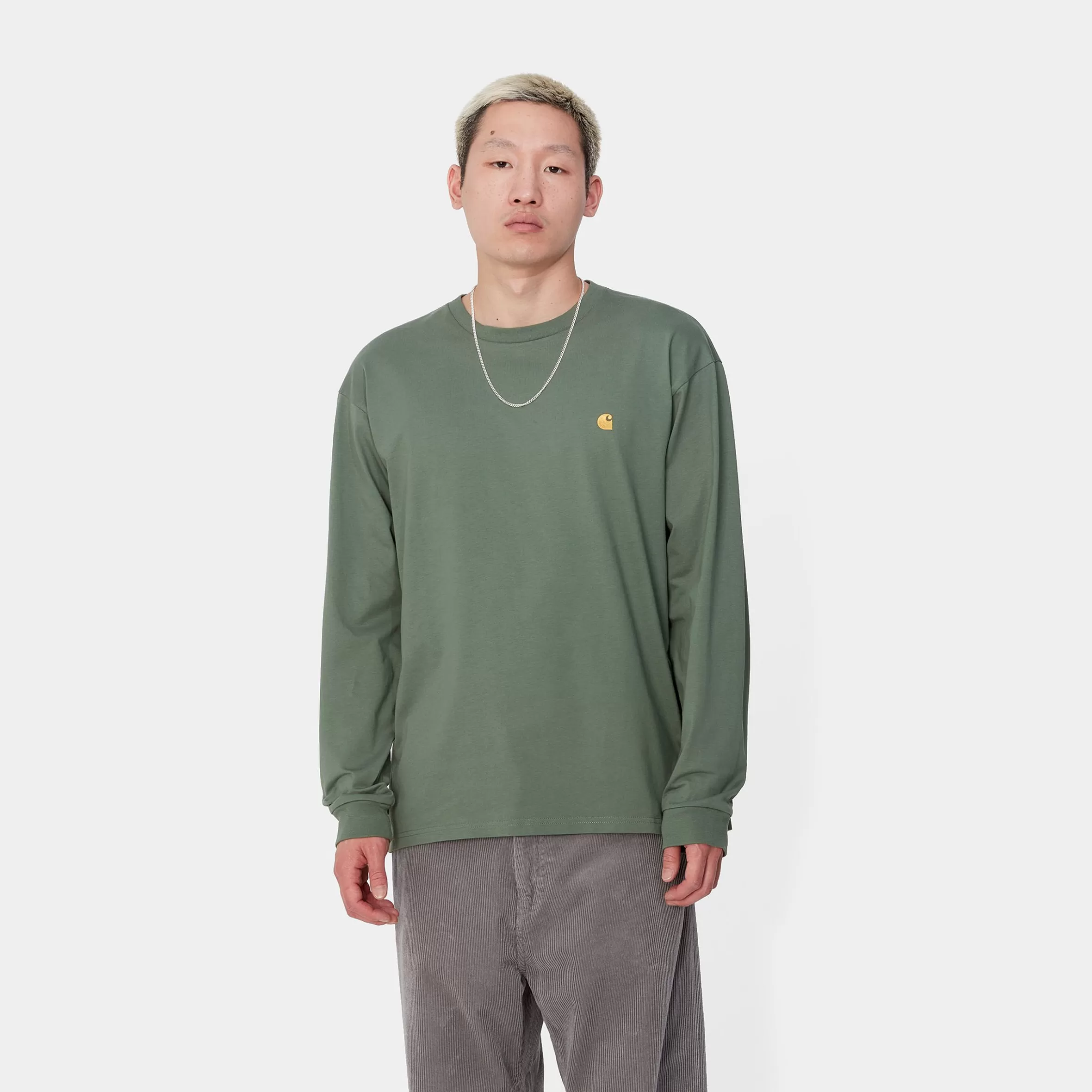 T-Shirts & Polos | Carhartt WIP L/S Chase T-Shirt Duck Green / Gold