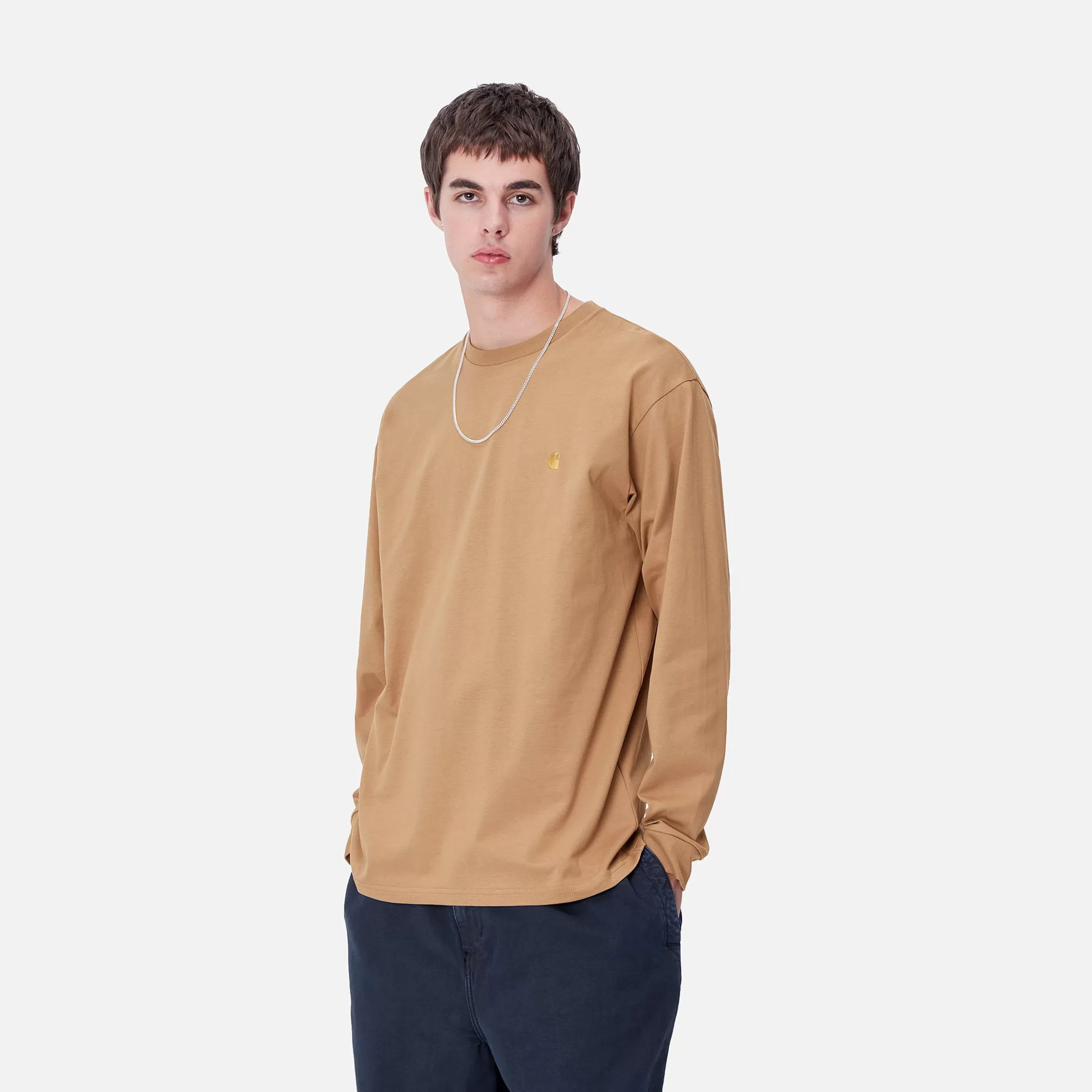 T-Shirts & Polos | Carhartt WIP L/S Chase T-Shirt Peanut / Gold