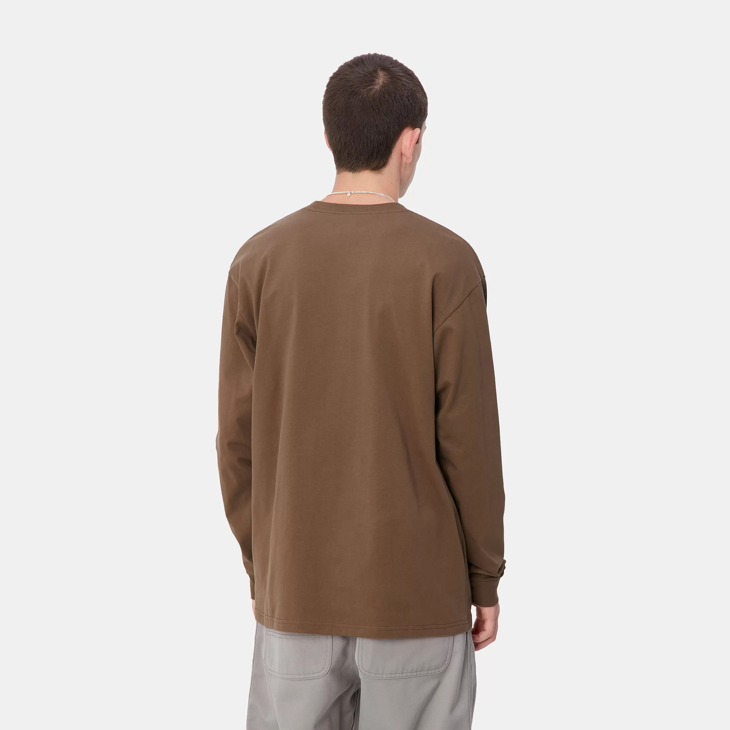 T-Shirts & Polos | Carhartt WIP L/S Chase T-Shirt Chocolate / Gold