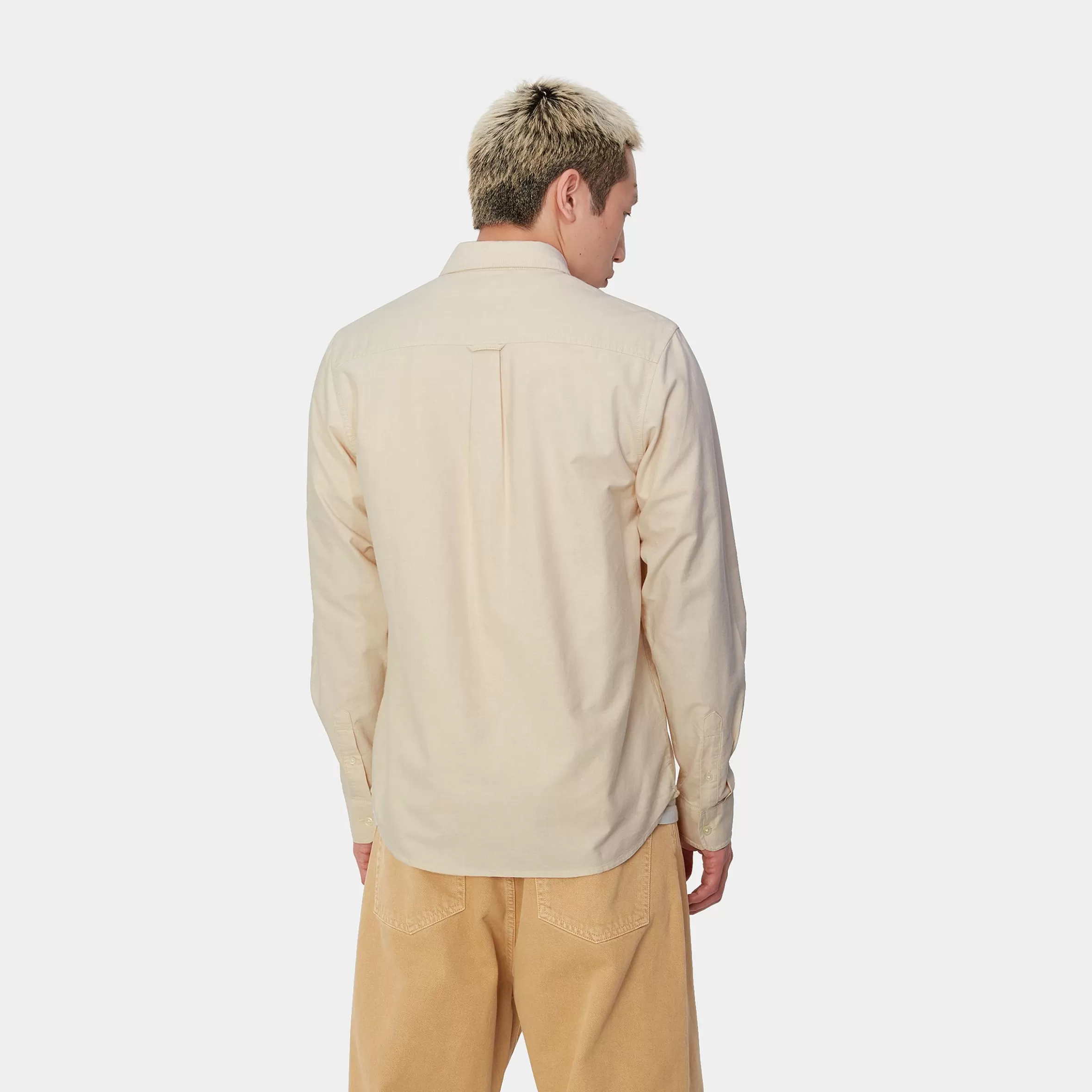 Camisas | Carhartt WIP L/S C-Logo Shirt Cornsilk / White