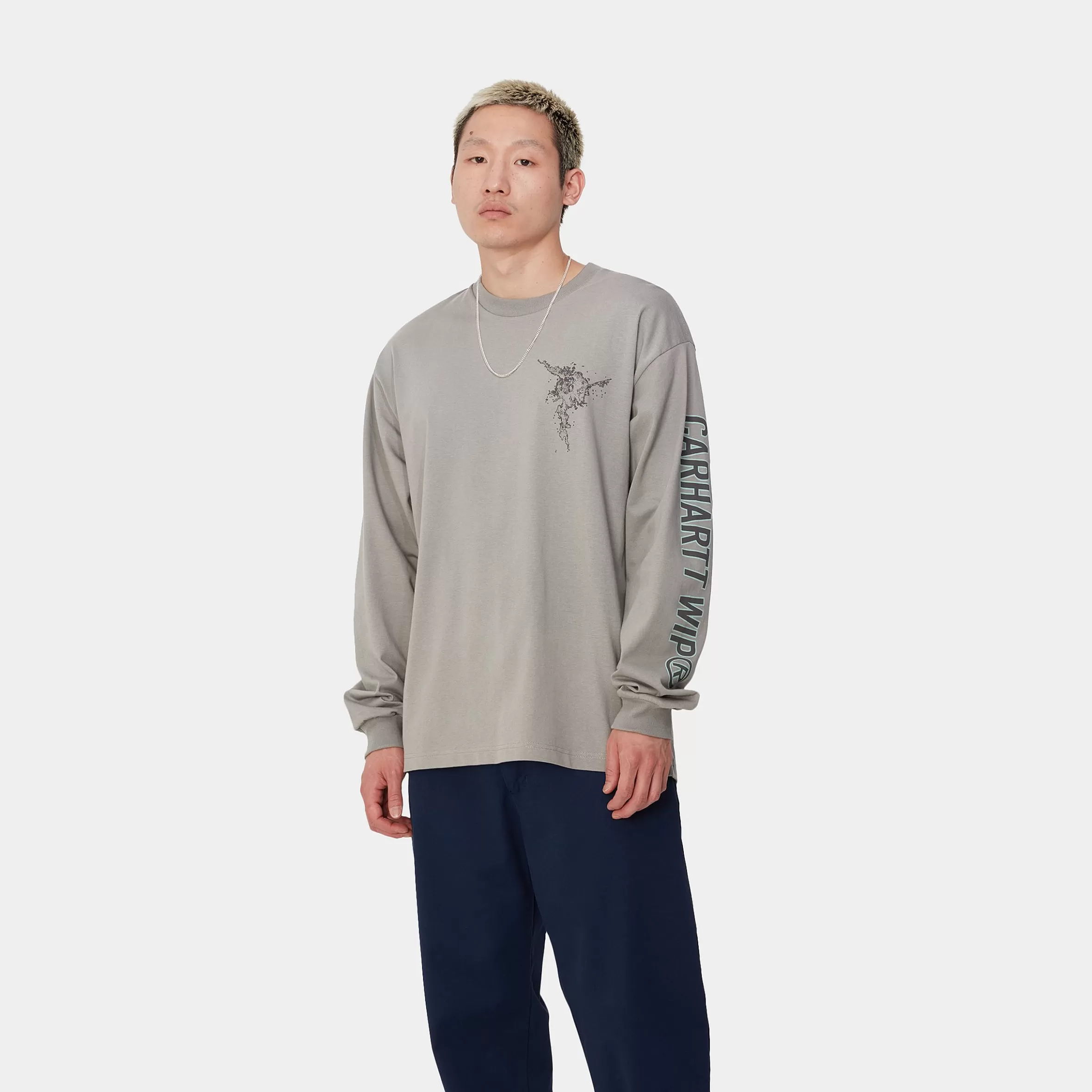 T-Shirts & Polos | Carhartt WIP L/S Coordinate T-Shirt Misty Grey