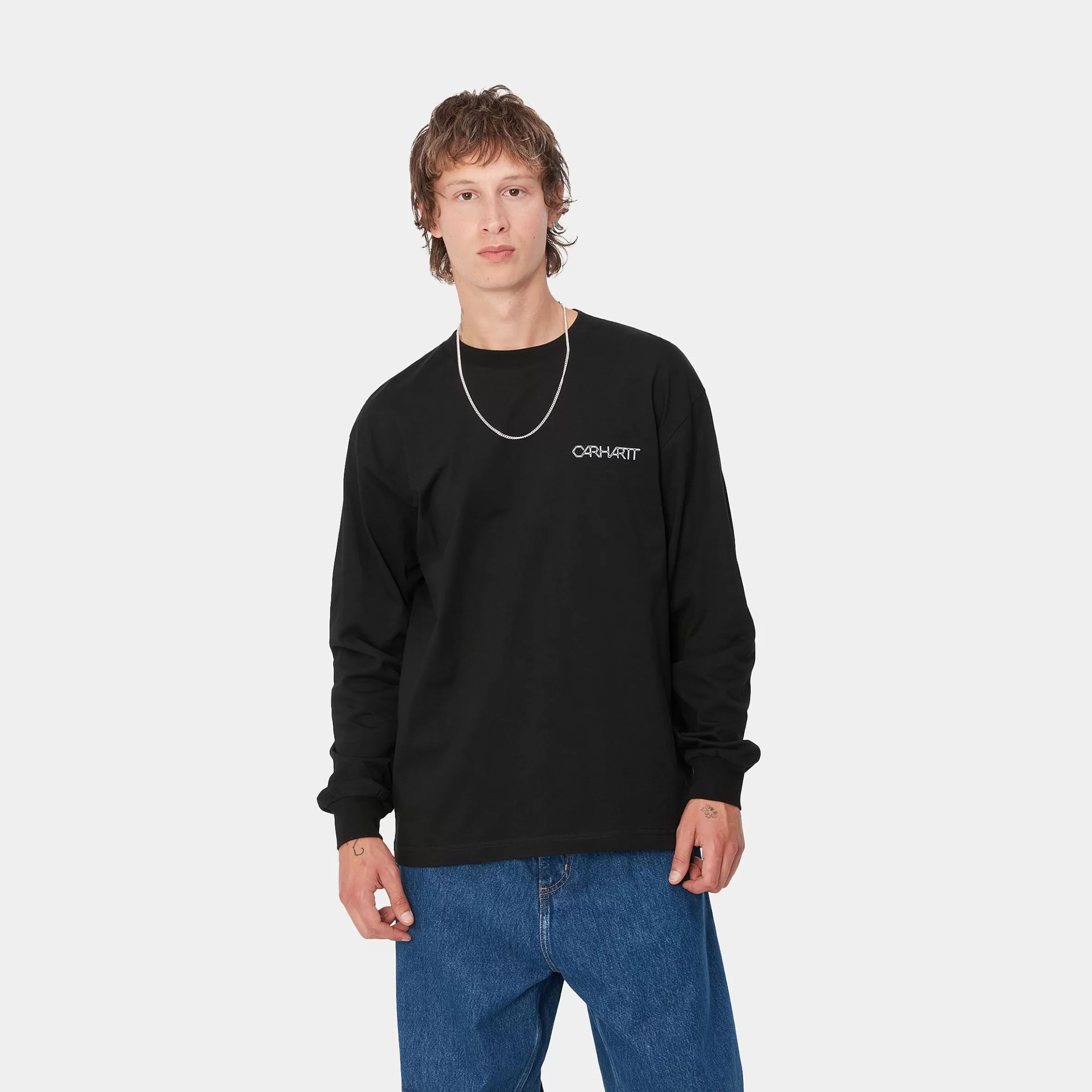 T-Shirts & Polos | Carhartt WIP L/S Detroit Standard T-Shirt Black / White