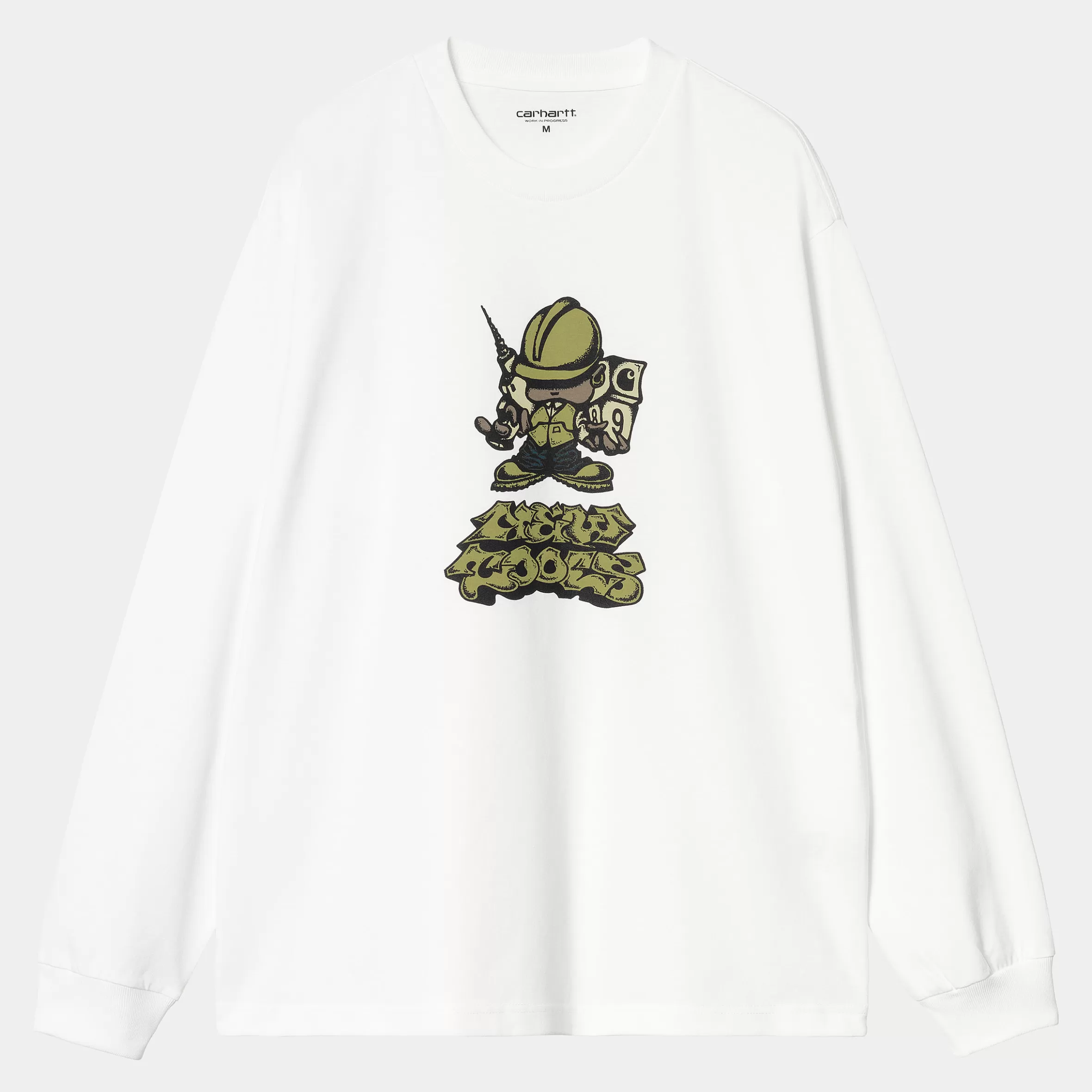 T-Shirts & Polos | Carhartt WIP L/S Drill Boy T-Shirt White