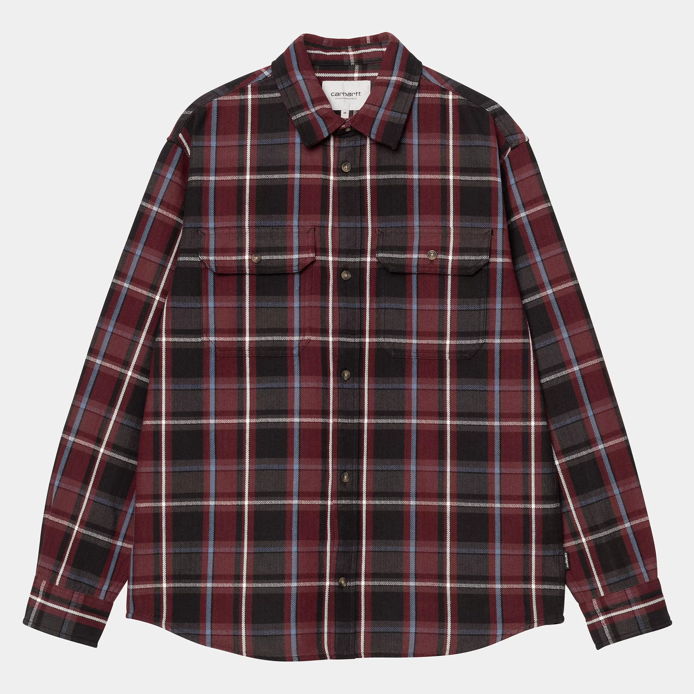 Camisas | Carhartt WIP L/S Hobart Shirt Hobart Check, Black