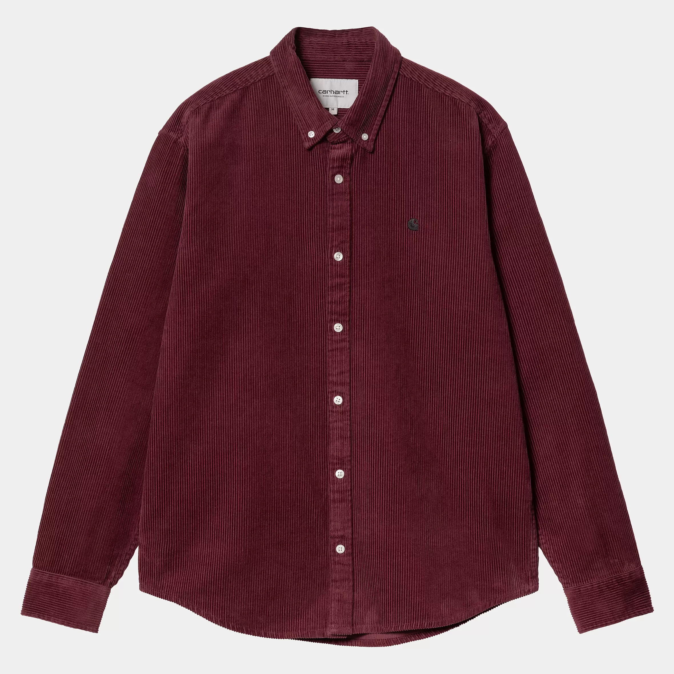 Camisas | Carhartt WIP L/S Madison Cord Shirt Malbec / Black