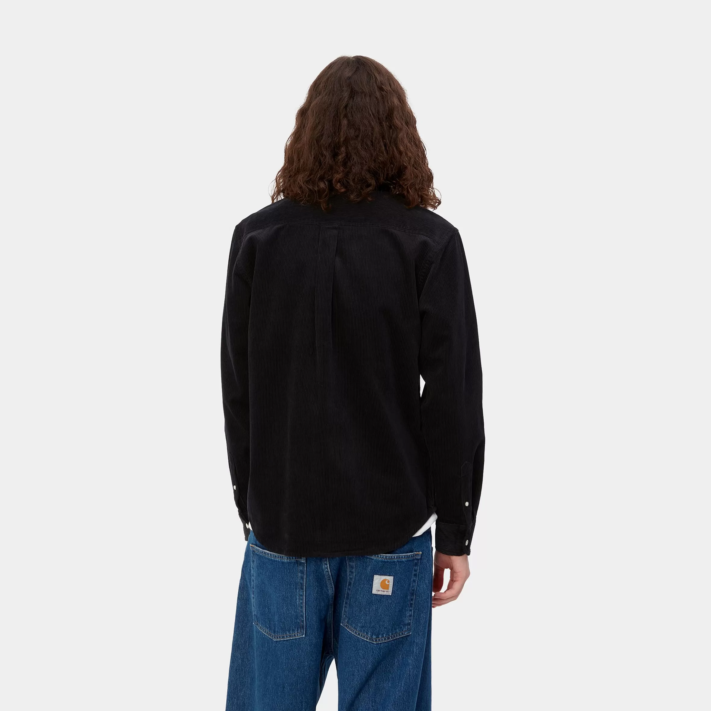 Camisas | Carhartt WIP L/S Madison Cord Shirt Black / Wax