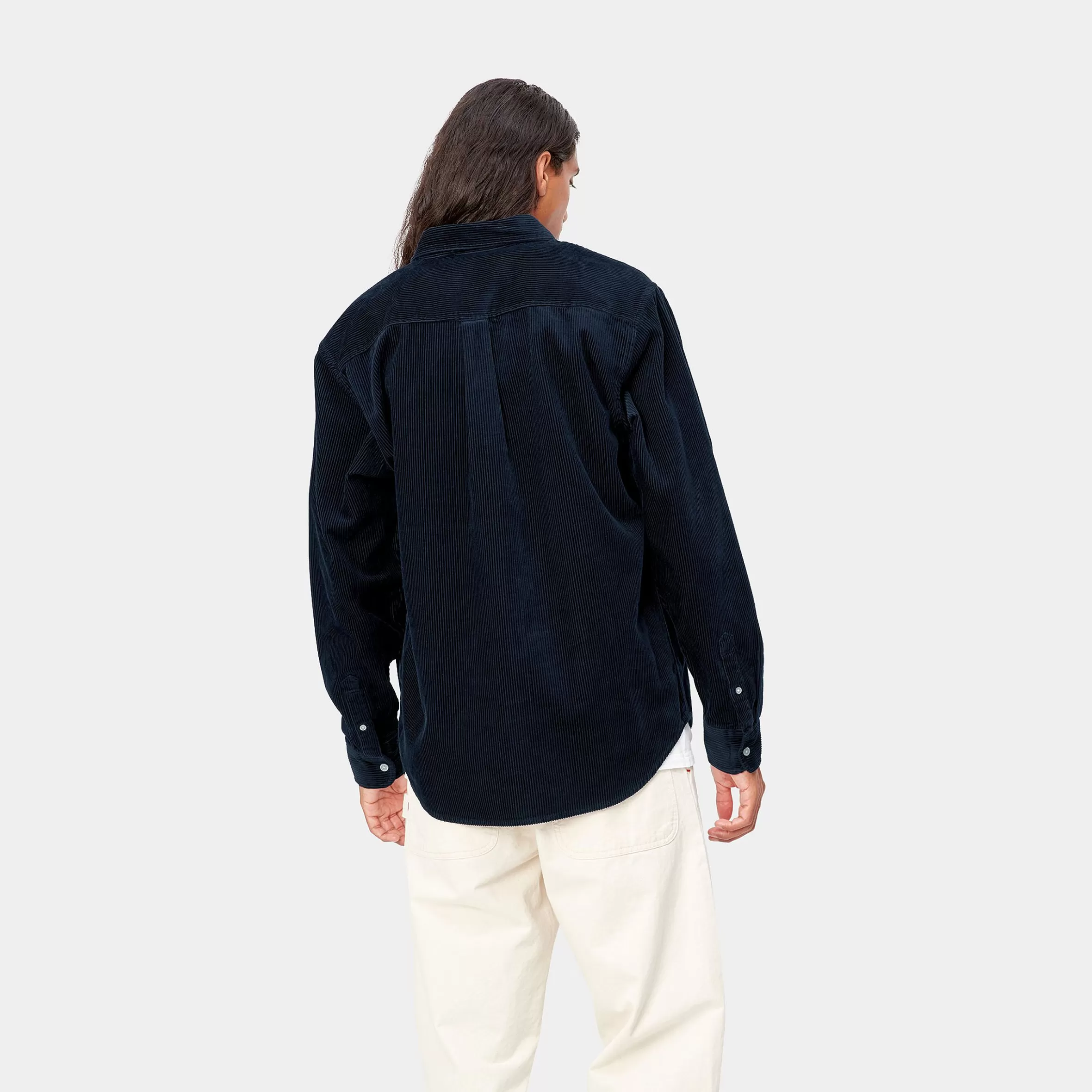 Camisas | Carhartt WIP L/S Madison Cord Shirt Dark Navy / Wax