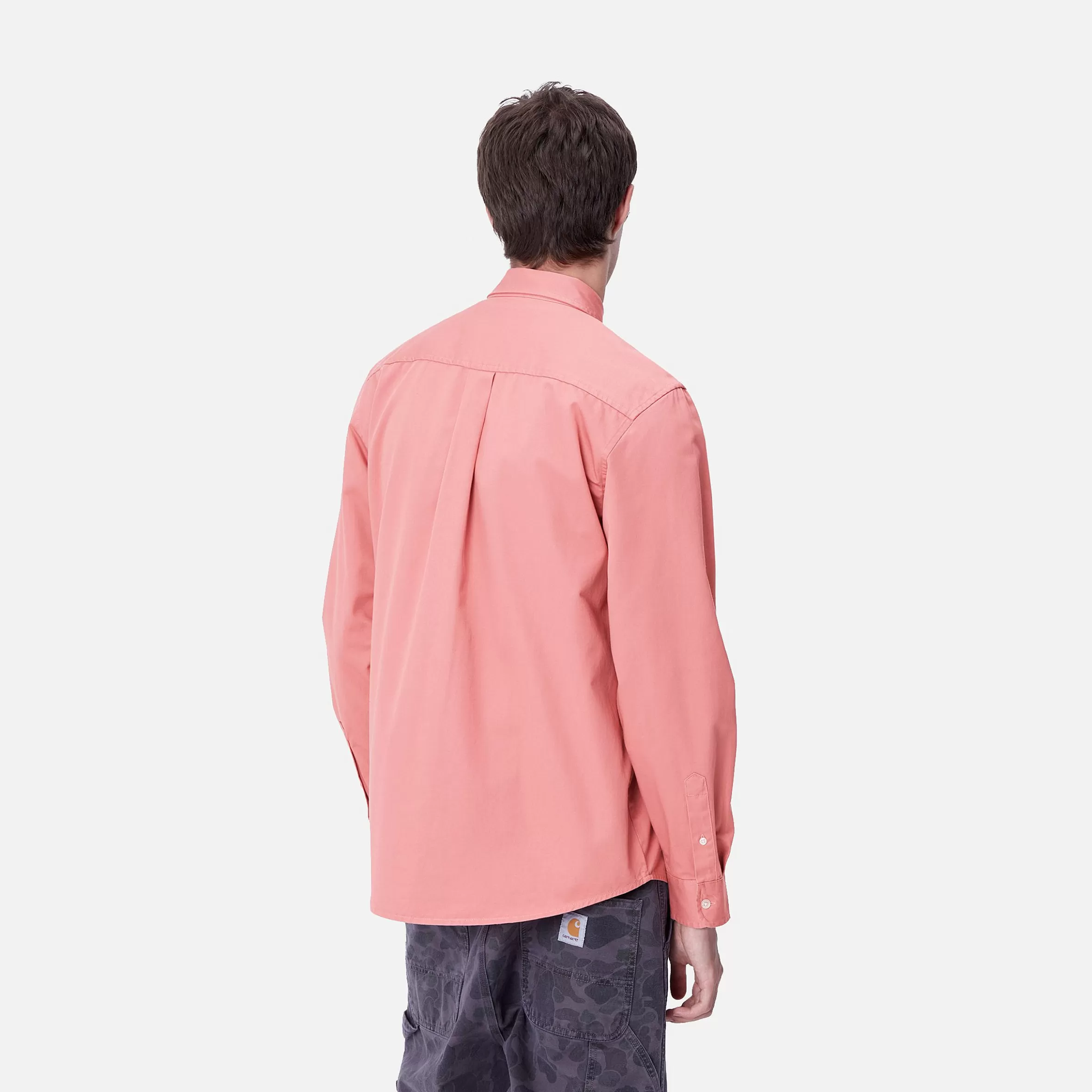 Camisas | Carhartt WIP L/S Madison Shirt Dusty Rose / Wax