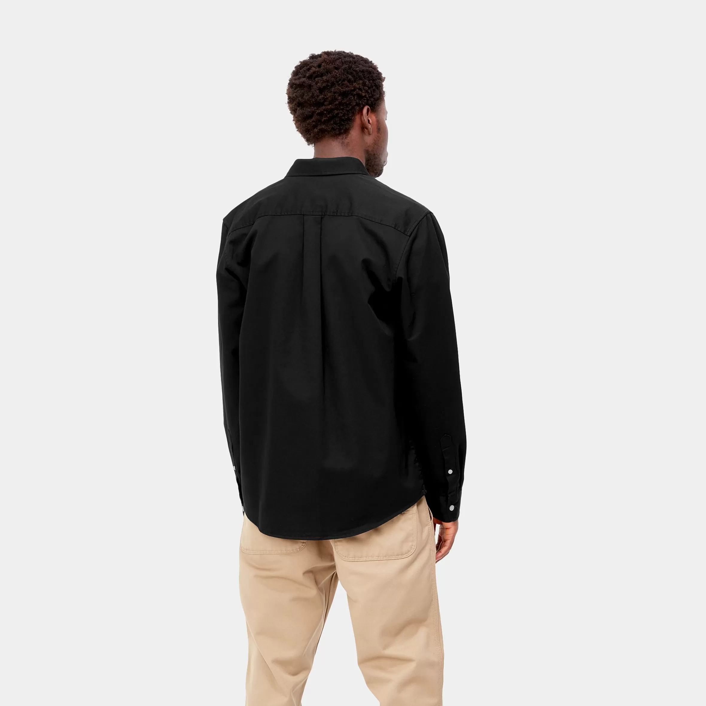 Camisas | Carhartt WIP L/S Madison Shirt Black / Wax