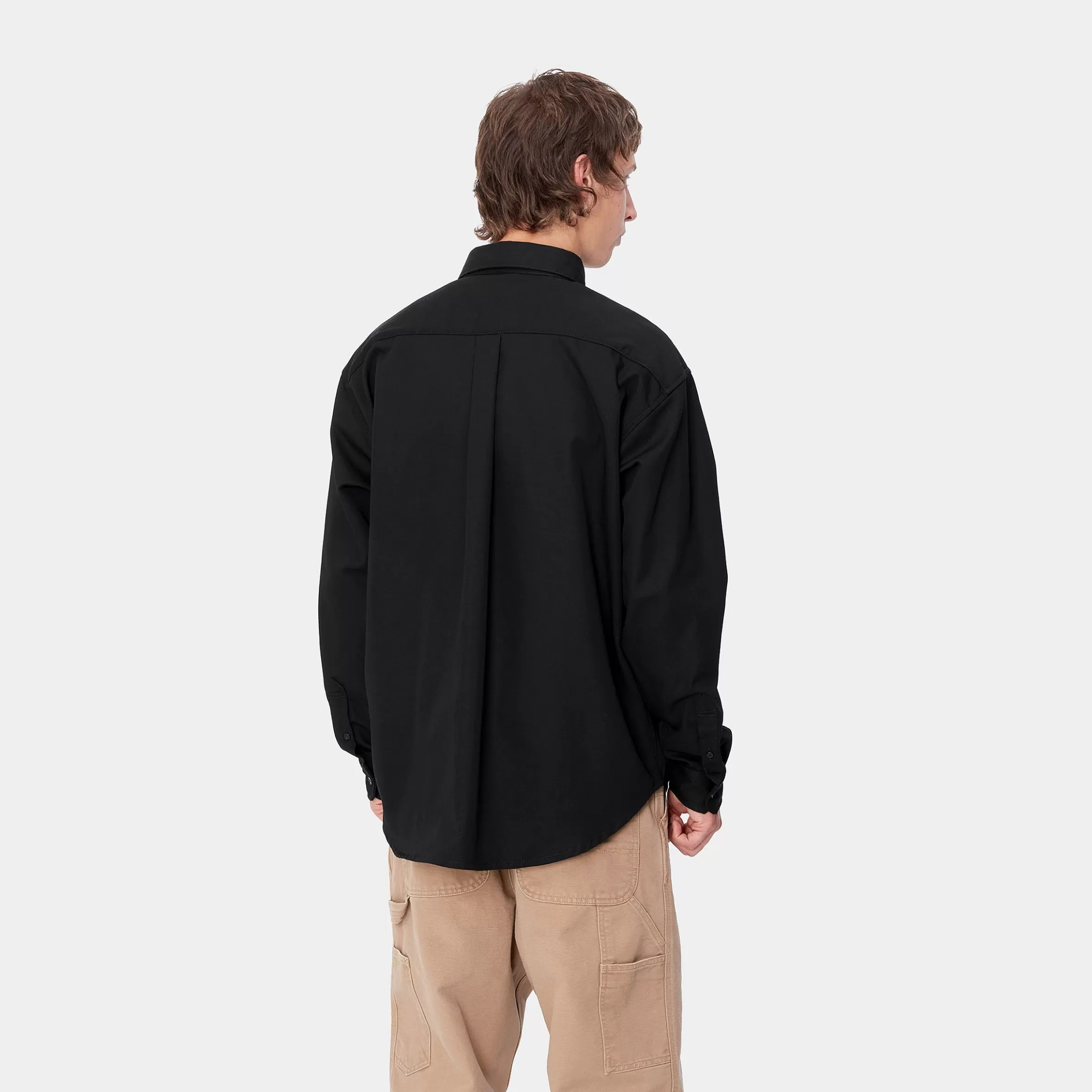 Camisas | Carhartt WIP L/S Module Script Shirt Black / White