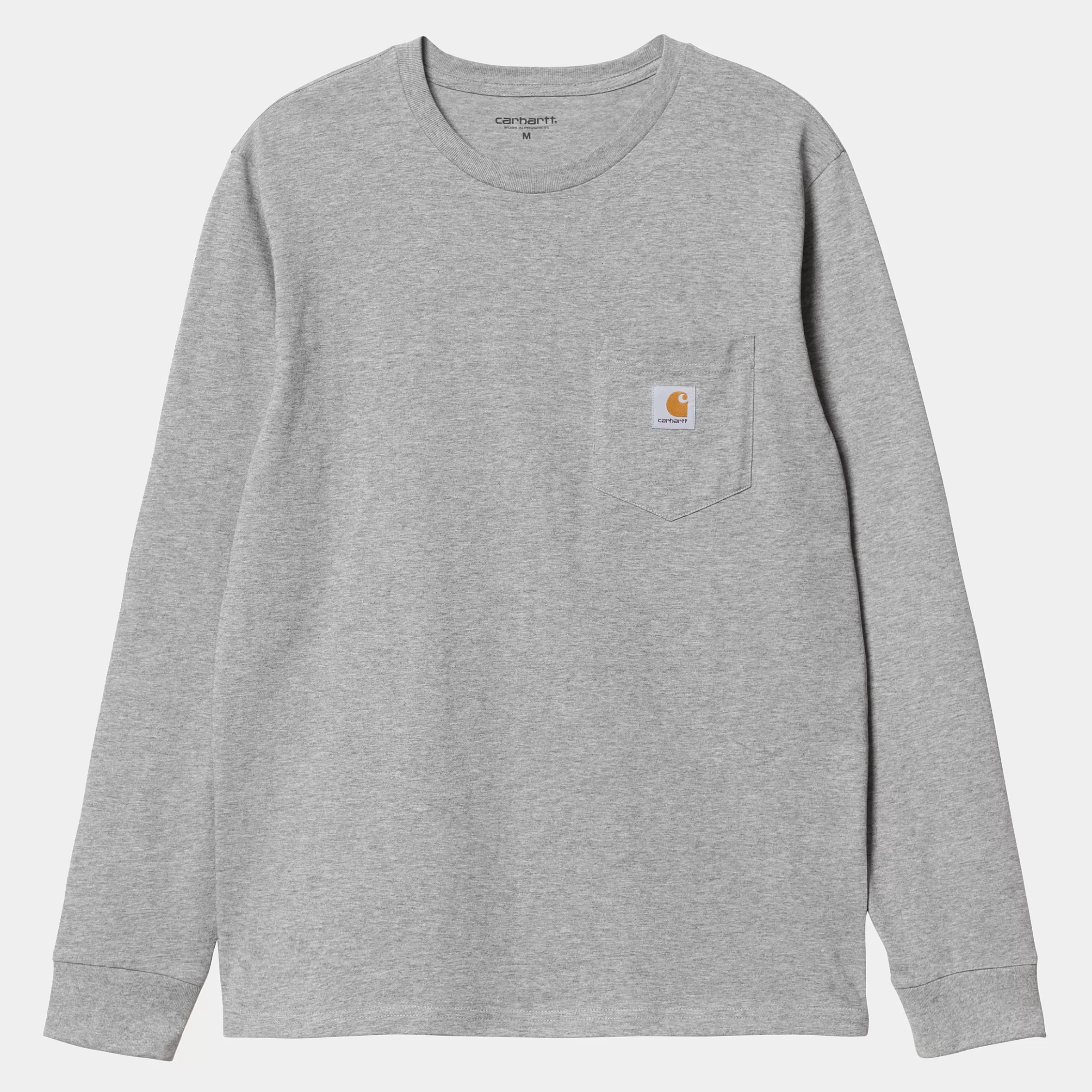 T-Shirts & Polos | Carhartt WIP L/S Pocket T-Shirt Grey Heather