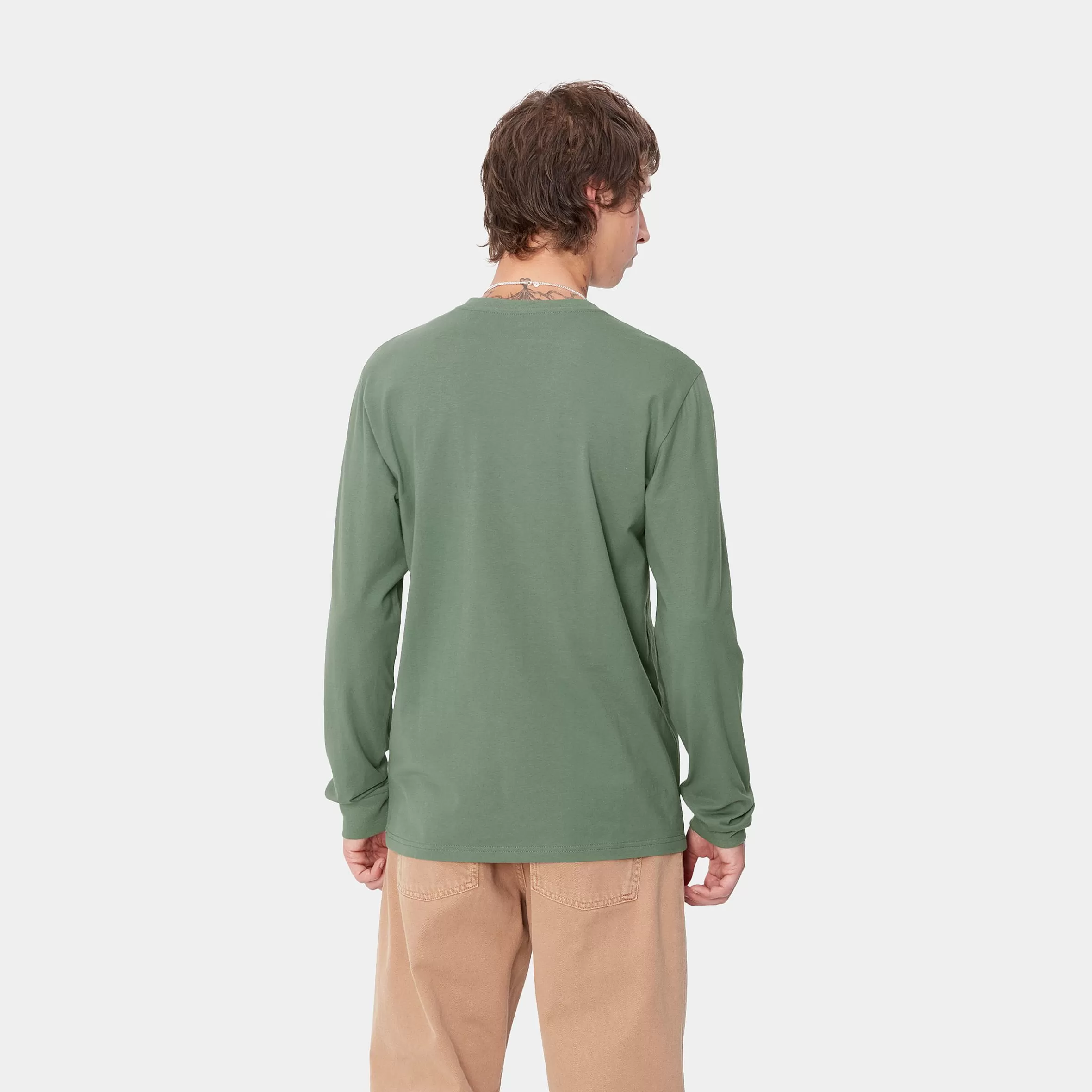 T-Shirts & Polos | Carhartt WIP L/S Pocket T-Shirt Duck Green