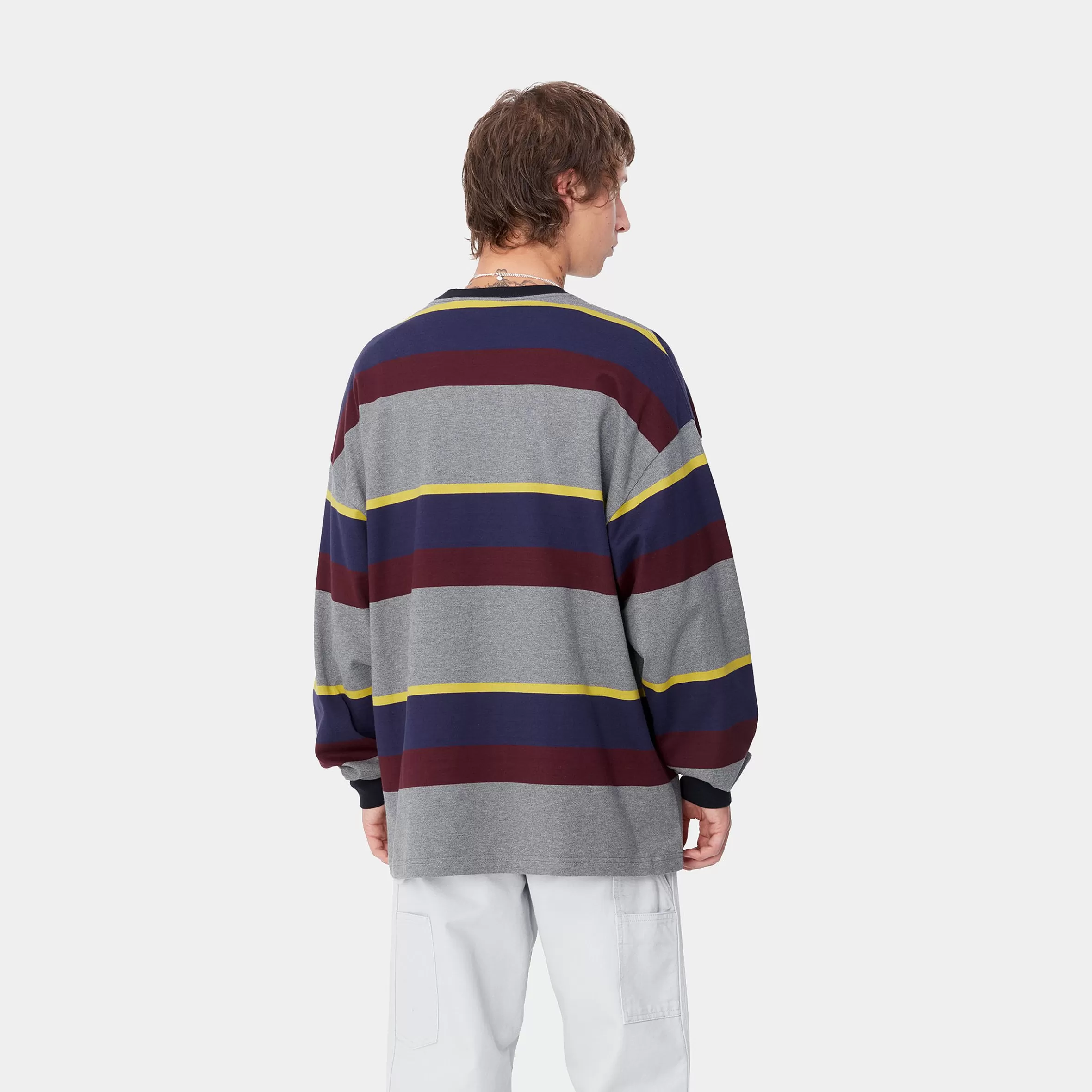 T-Shirts & Polos | Carhartt WIP L/S Sundling T-Shirt Sundling Stripe, Aura