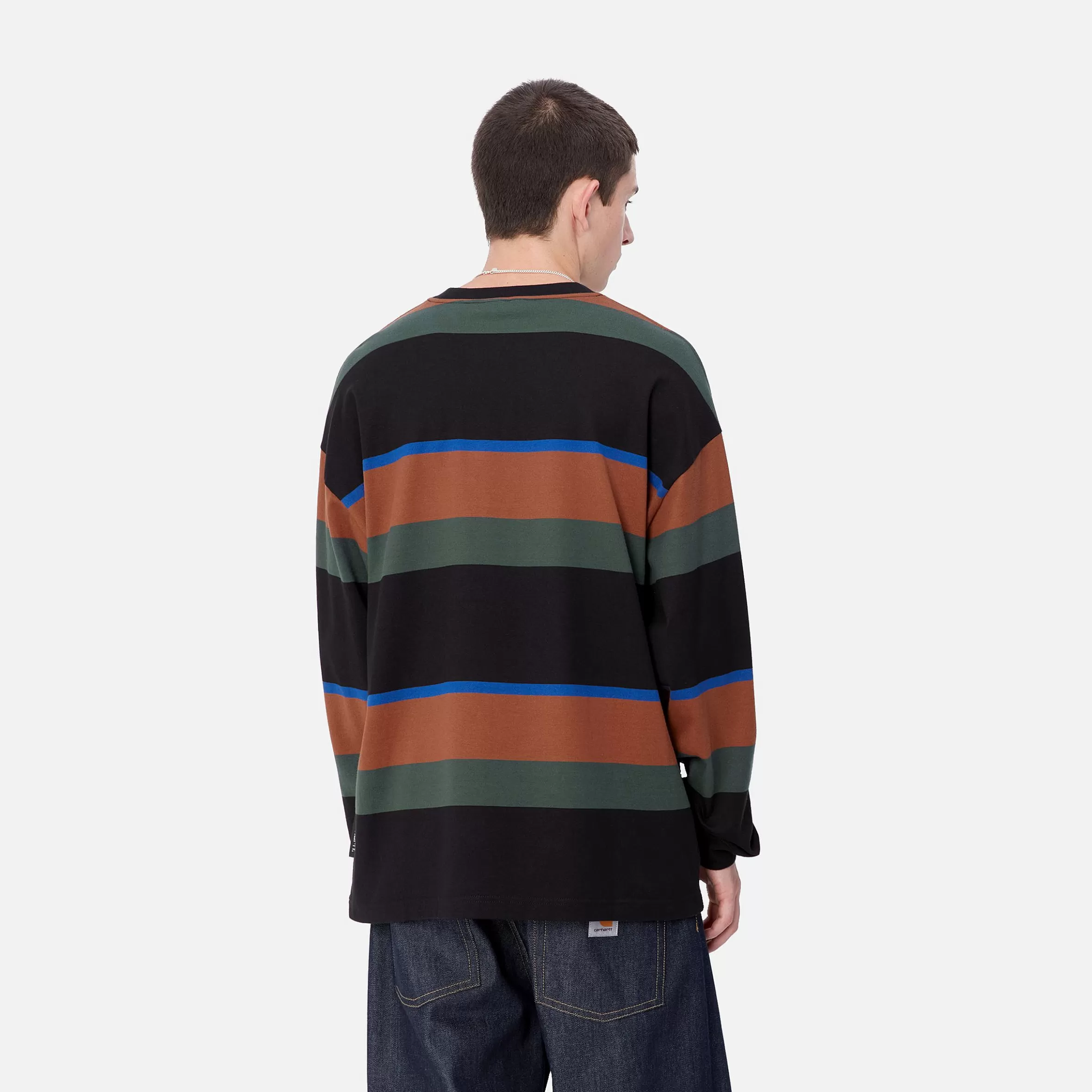 T-Shirts & Polos | Carhartt WIP L/S Sundling T-Shirt Sundling Stripe, Deep H Brown