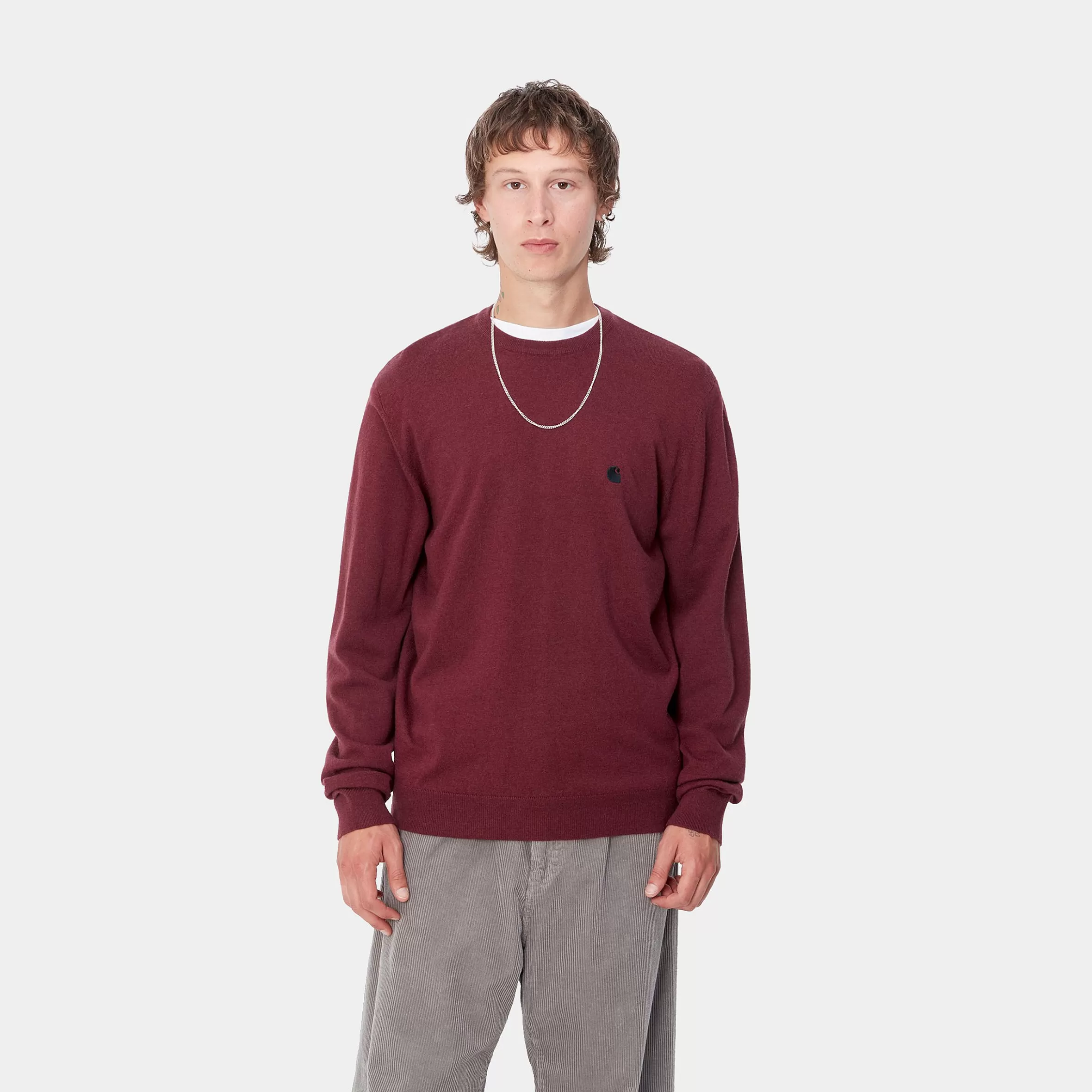 Malhas | Carhartt WIP Madison Sweater Malbec / Black