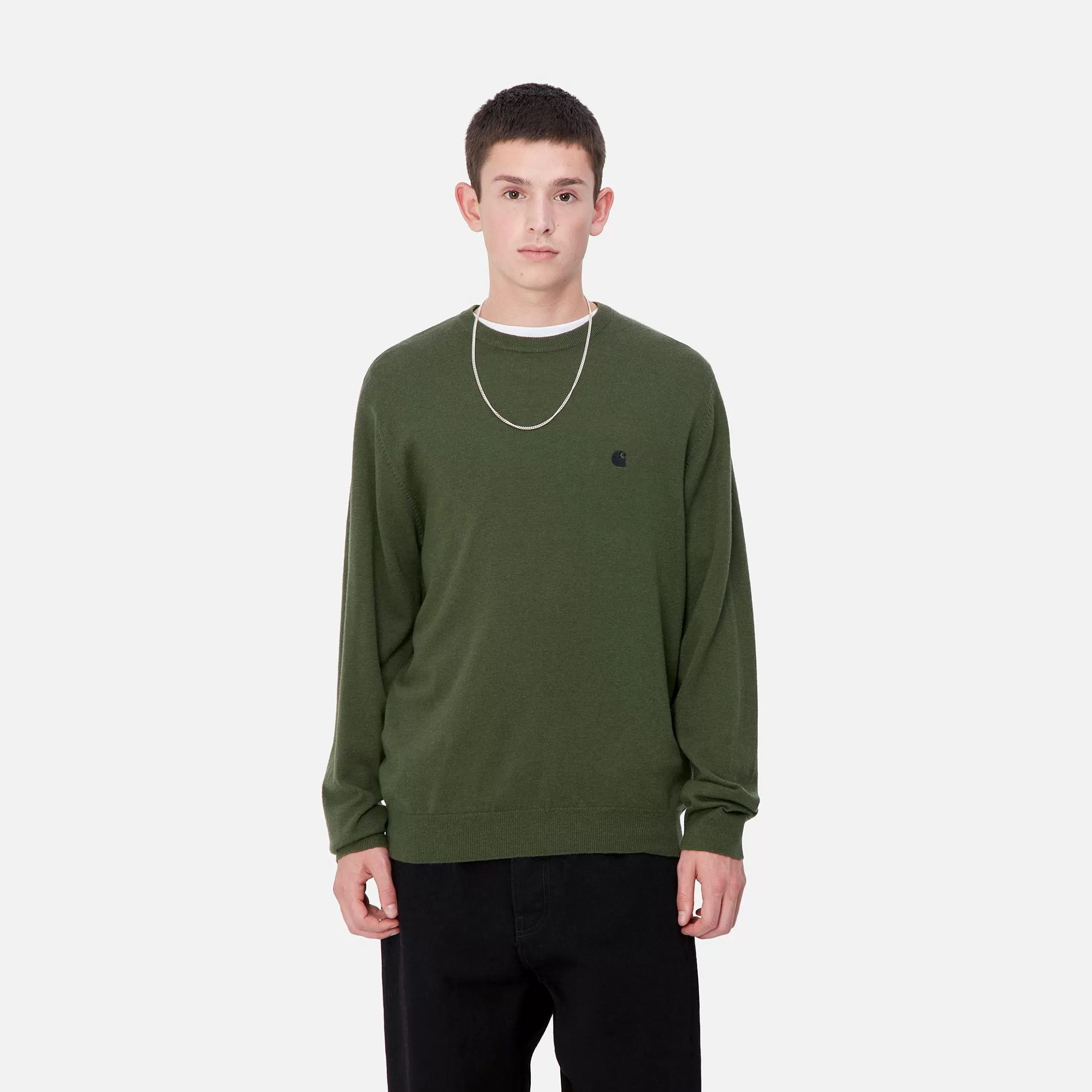 Malhas | Carhartt WIP Madison Sweater Tarragon / Black