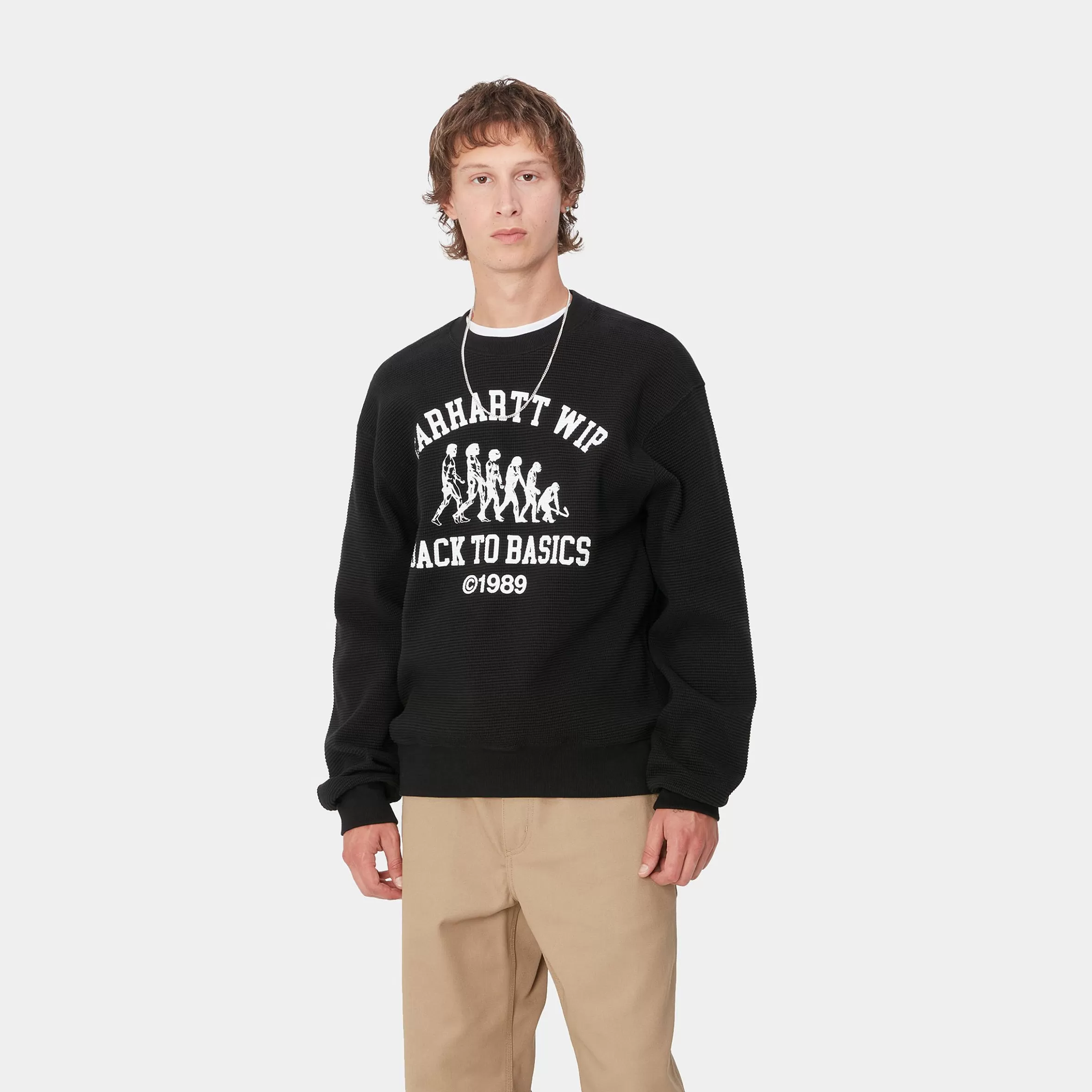 Sweats | Carhartt WIP Main Basics Sweat Black / White