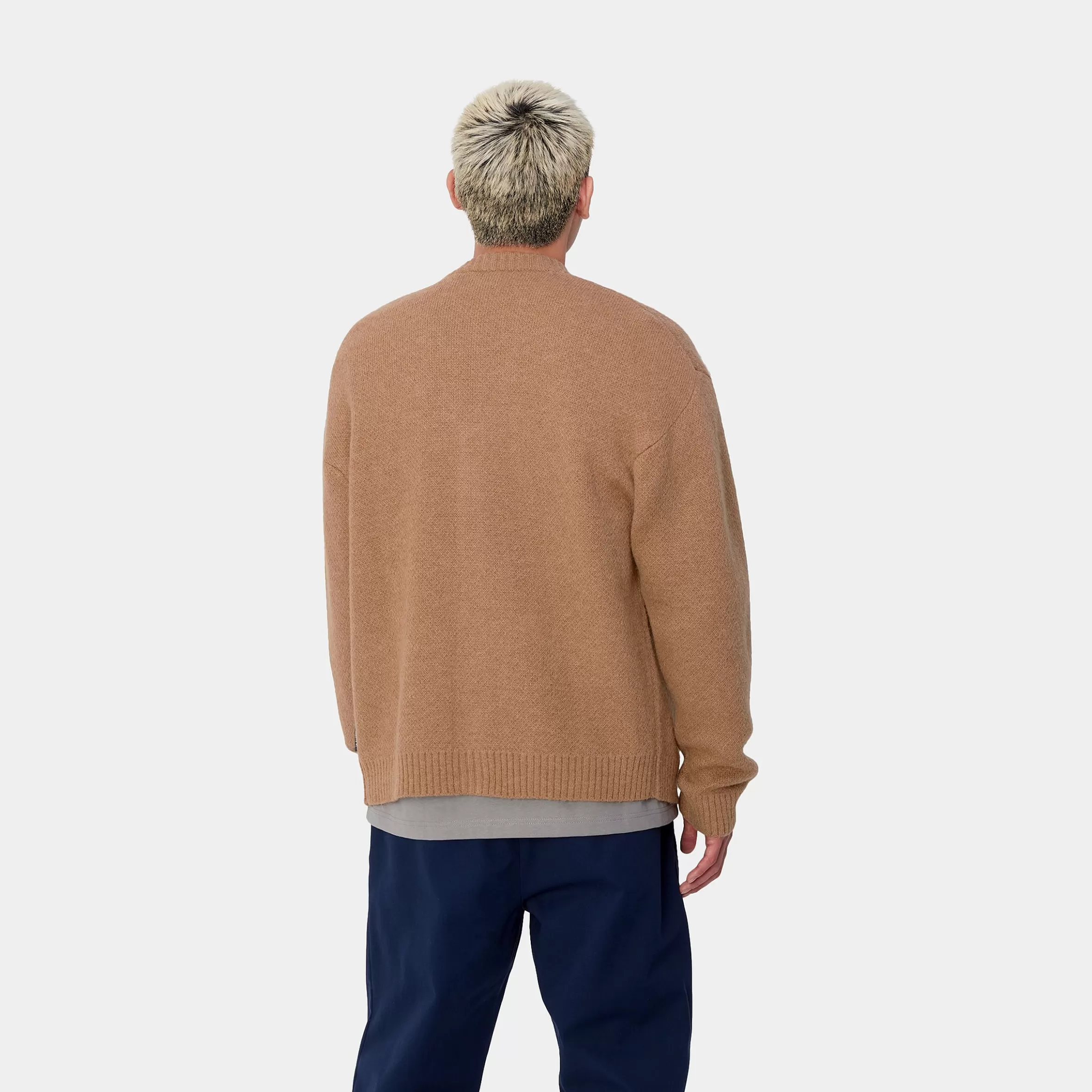 Malhas | Carhartt WIP Merton Cardigan Peanut