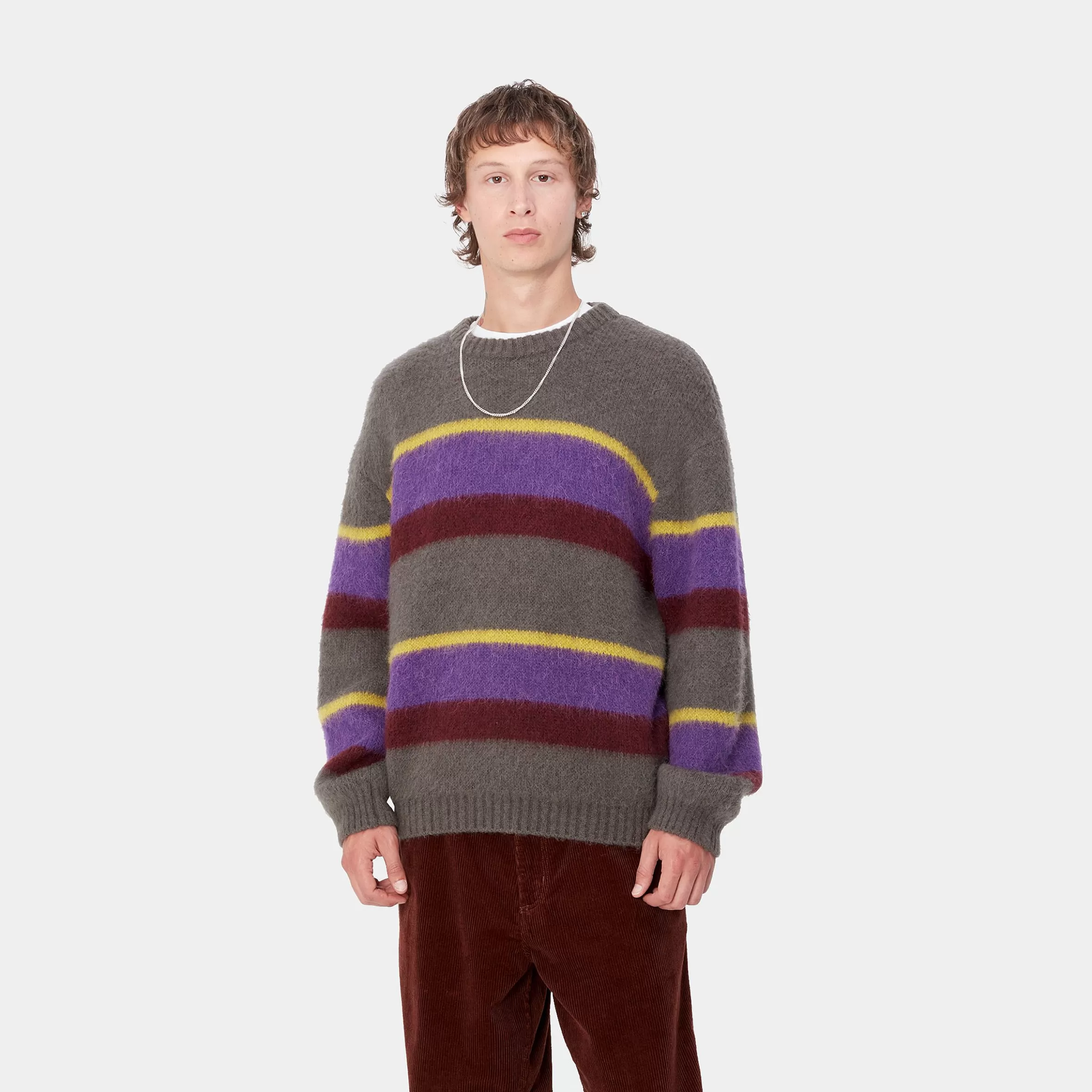 Malhas | Carhartt WIP Merton Sweater Sundling Stripe, Aura