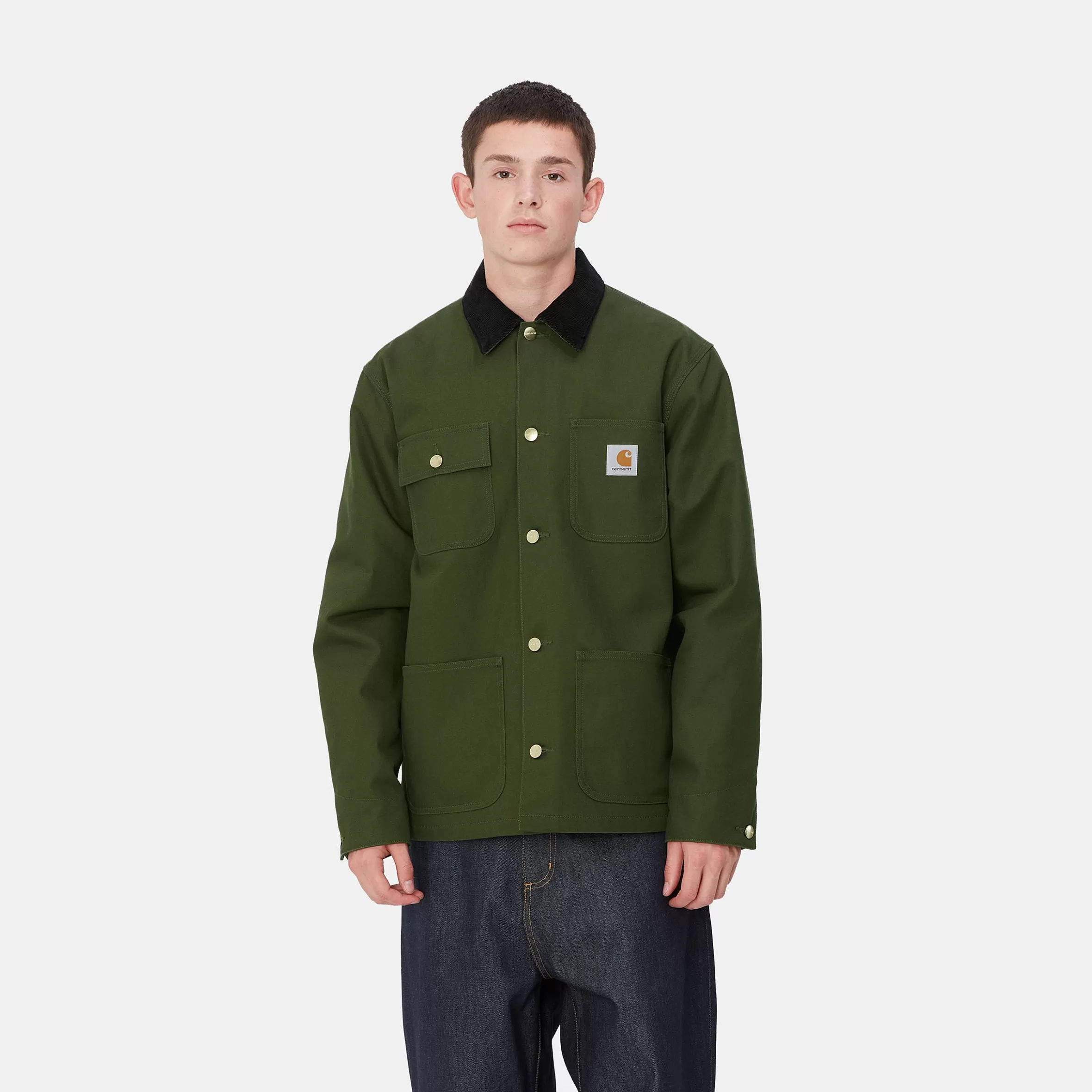 Blusões E Coletes | Carhartt WIP Michigan Coat (Winter) Tarragon / Black