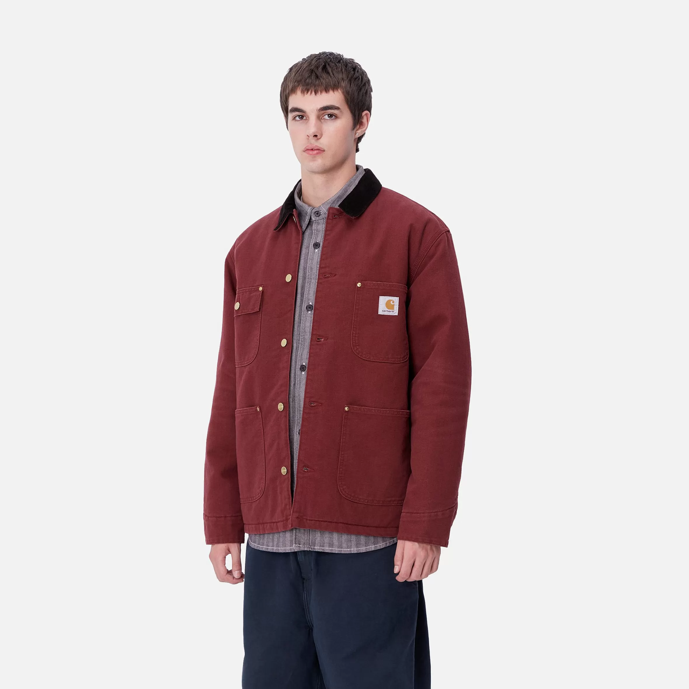 Blusões E Coletes | Carhartt WIP OG Chore Coat Malbec / Black