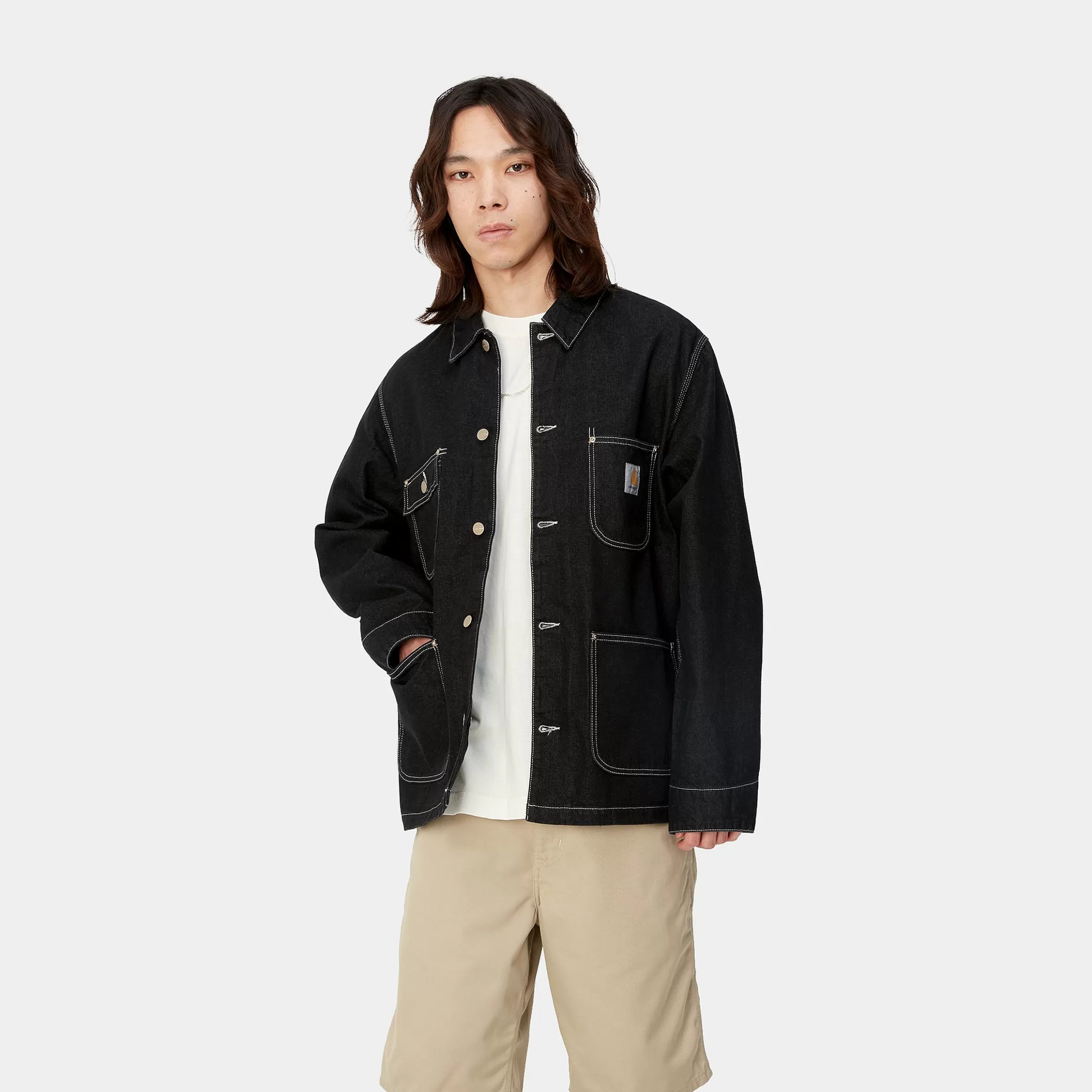 Blusões E Coletes | Ganga | Carhartt WIP OG Chore Coat Black