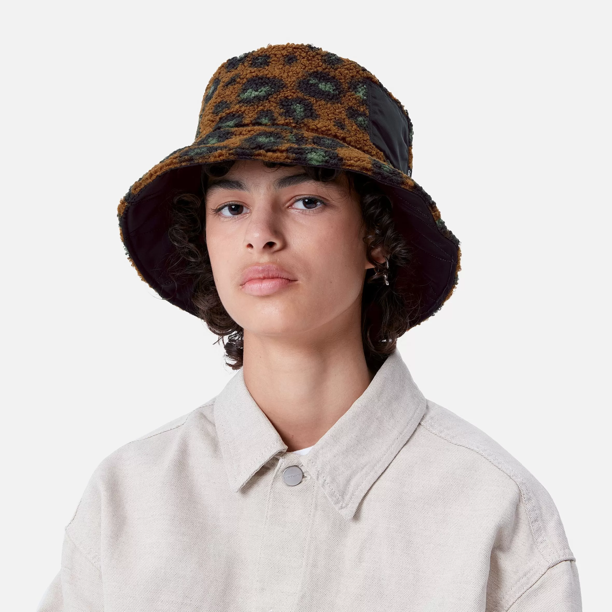 Acessórios | Bonés & Chapéus | Carhartt WIP Orla Bucket Hat Camo Leo Jacquard, Tamarind / Black