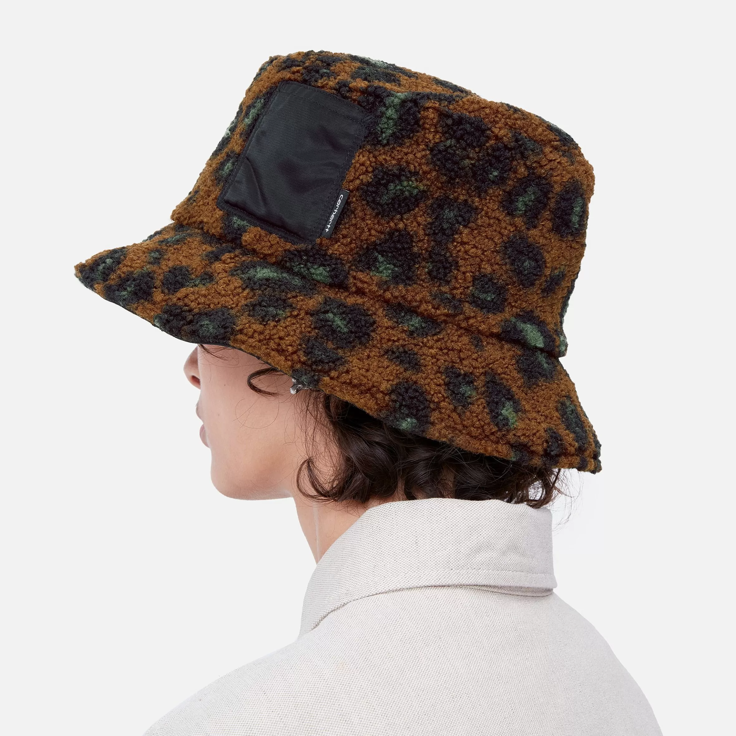 Acessórios | Bonés & Chapéus | Carhartt WIP Orla Bucket Hat Camo Leo Jacquard, Tamarind / Black